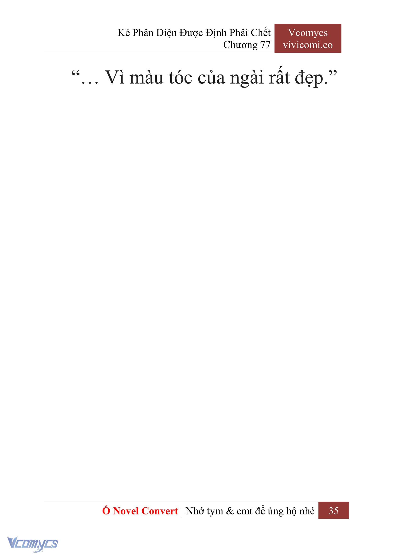 [Novel] Kẻ Phản Diện Được Định Phải Chết Chap 77 - Trang 2