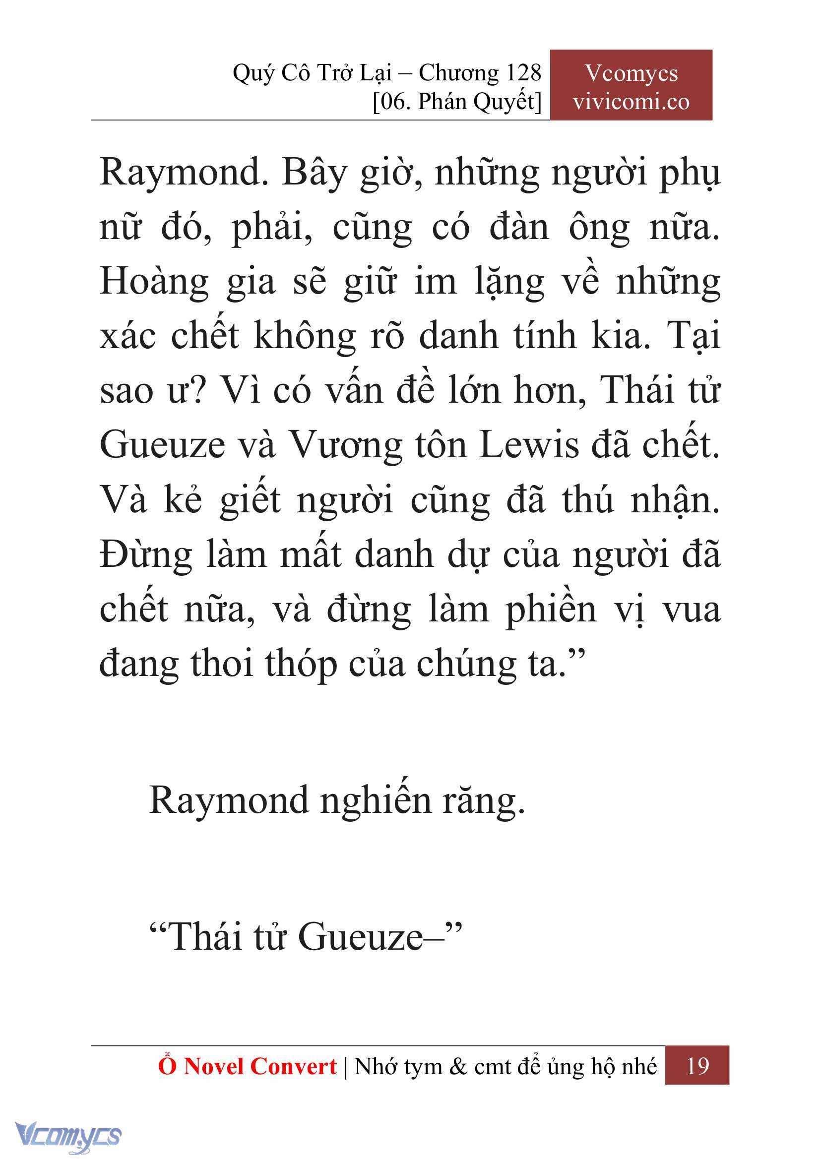 [Novel] Quý Cô Trở Lại Chap 128 - Trang 2