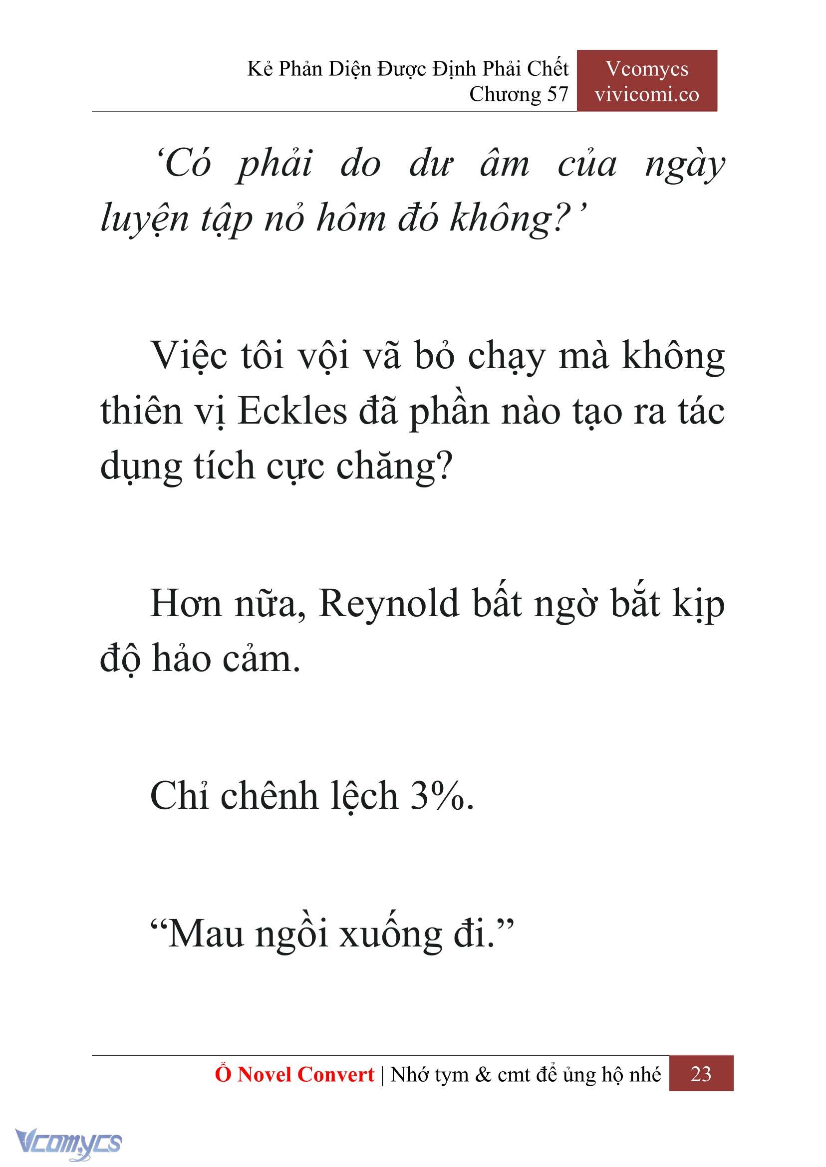 [Novel] Kẻ Phản Diện Được Định Phải Chết Chap 57 - Next Chap 58