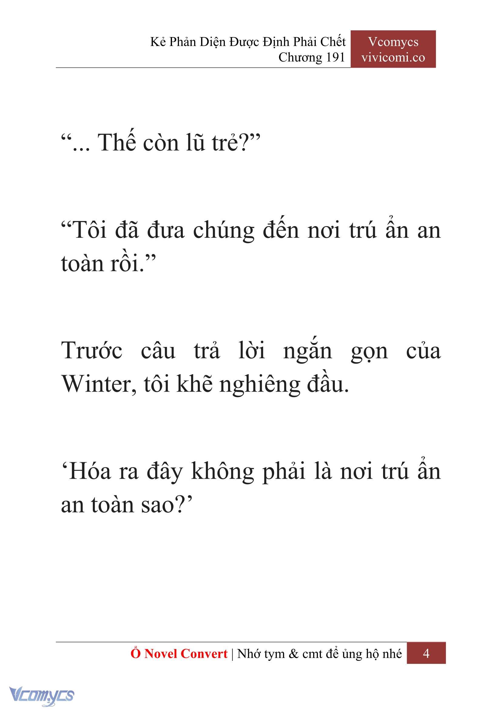 [Novel] Kẻ Phản Diện Được Định Phải Chết Chap 191 - Trang 2