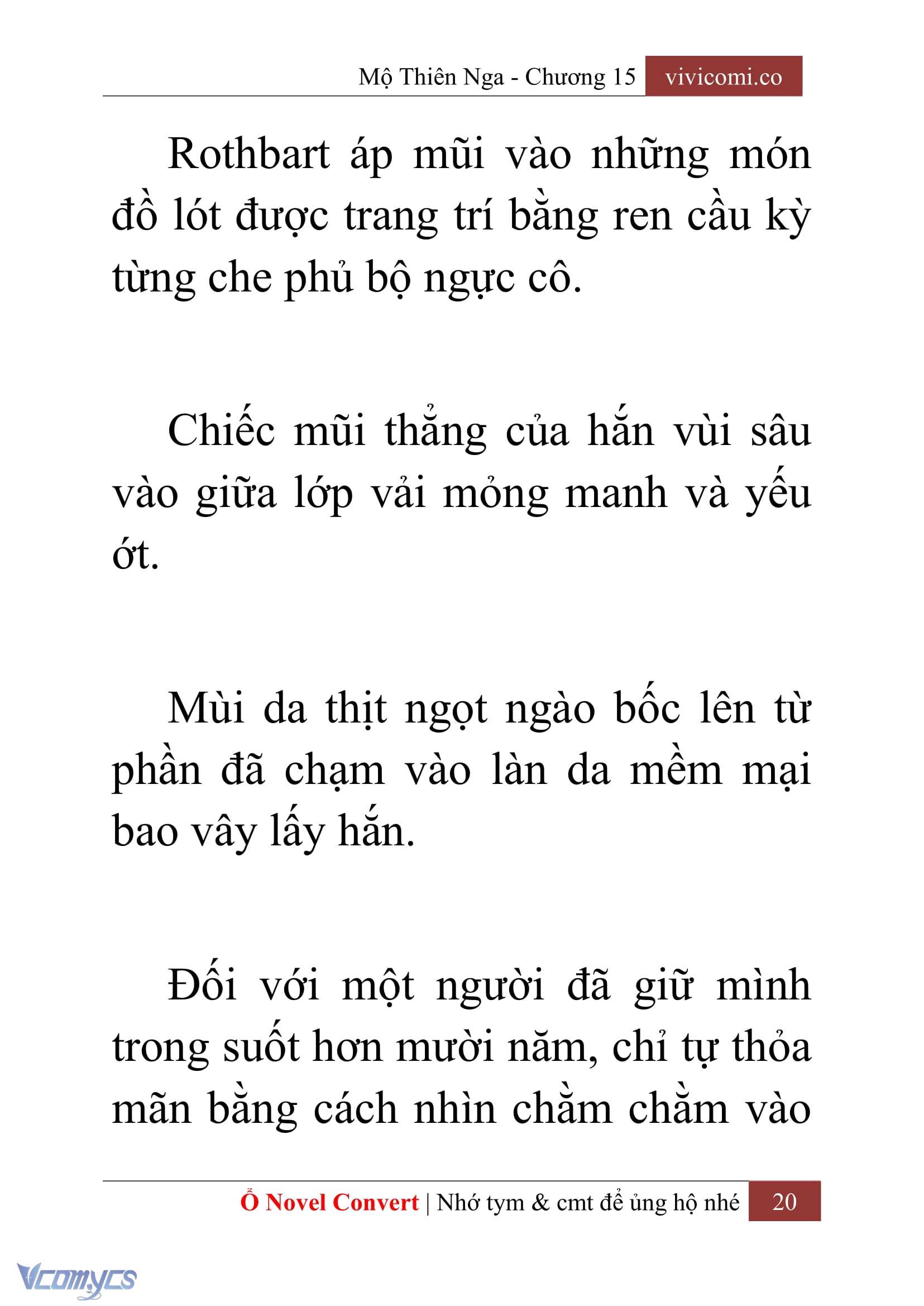 [Novel] Mộ Thiên Nga Chap 15 - Next Chap 16