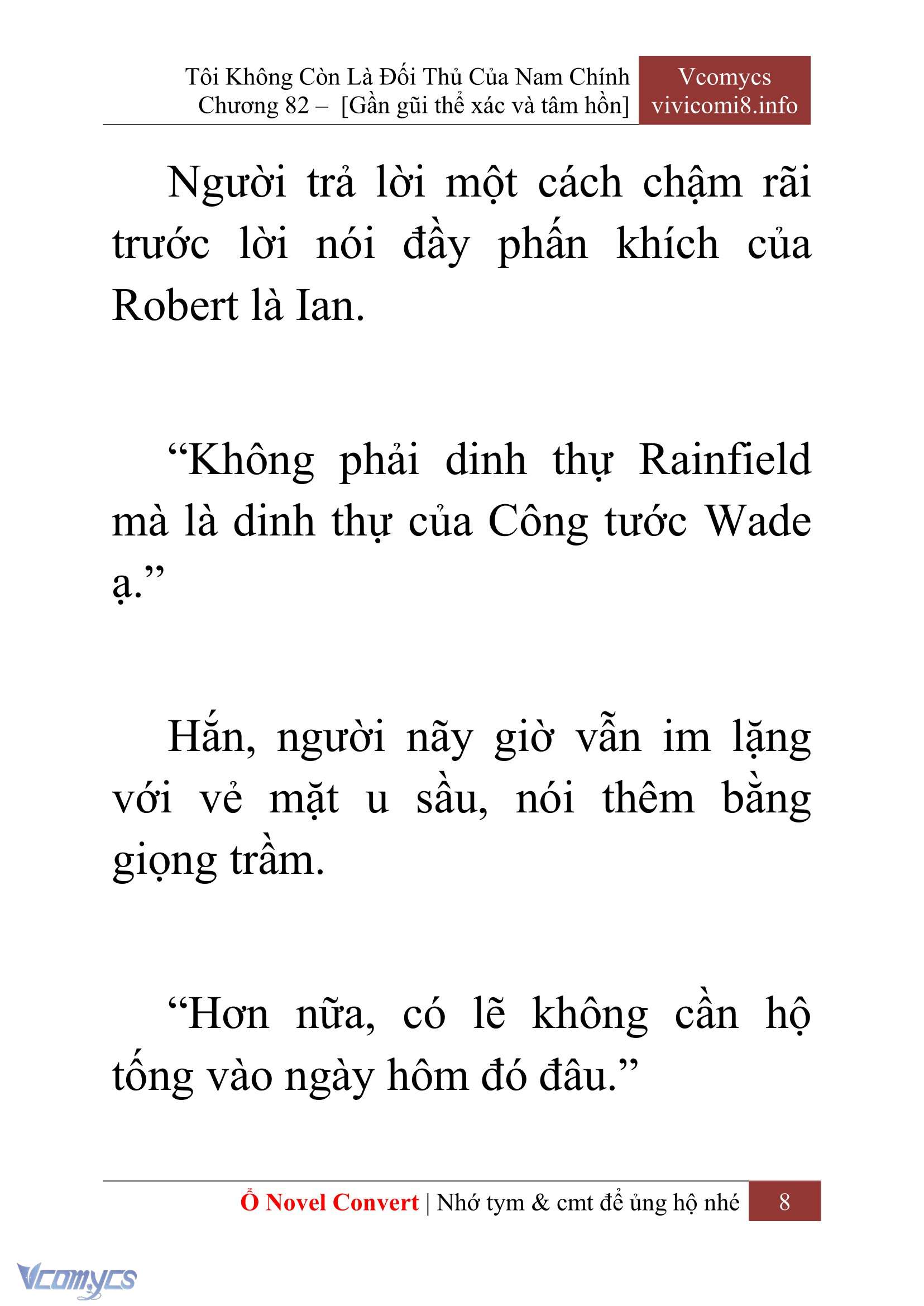 [Novel] Tôi Không Còn Là Đối Thủ Của Nam Chính Chap 82 - Trang 2