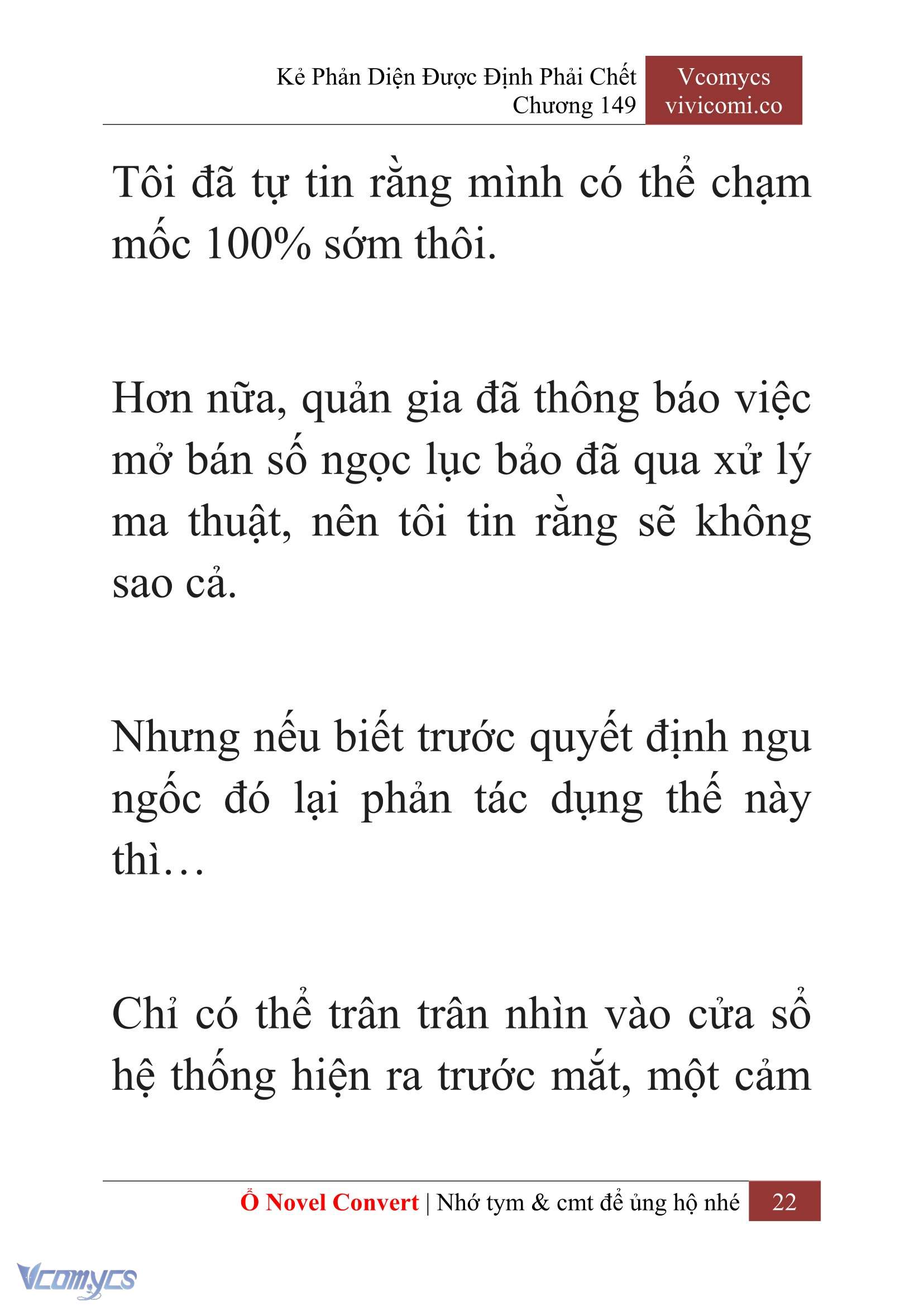 [Novel] Kẻ Phản Diện Được Định Phải Chết Chap 149 - Next Chap 150