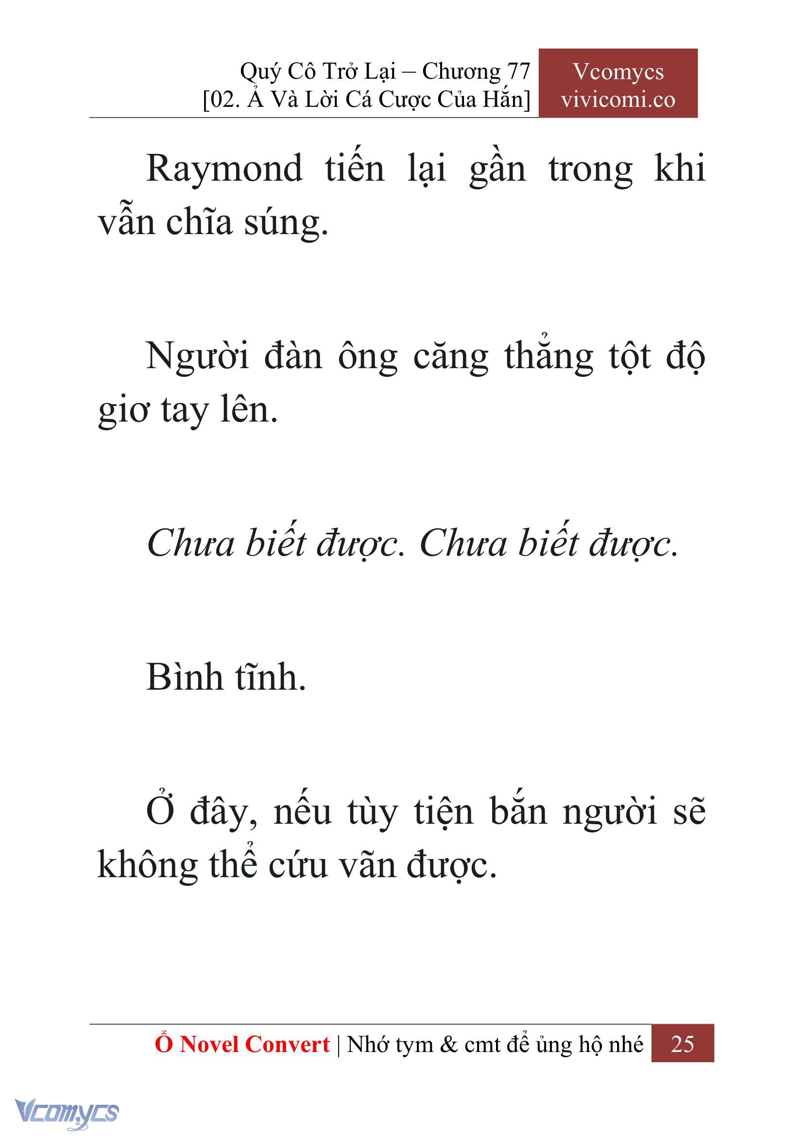 [Novel] Quý Cô Trở Lại Chap 77 - Trang 2