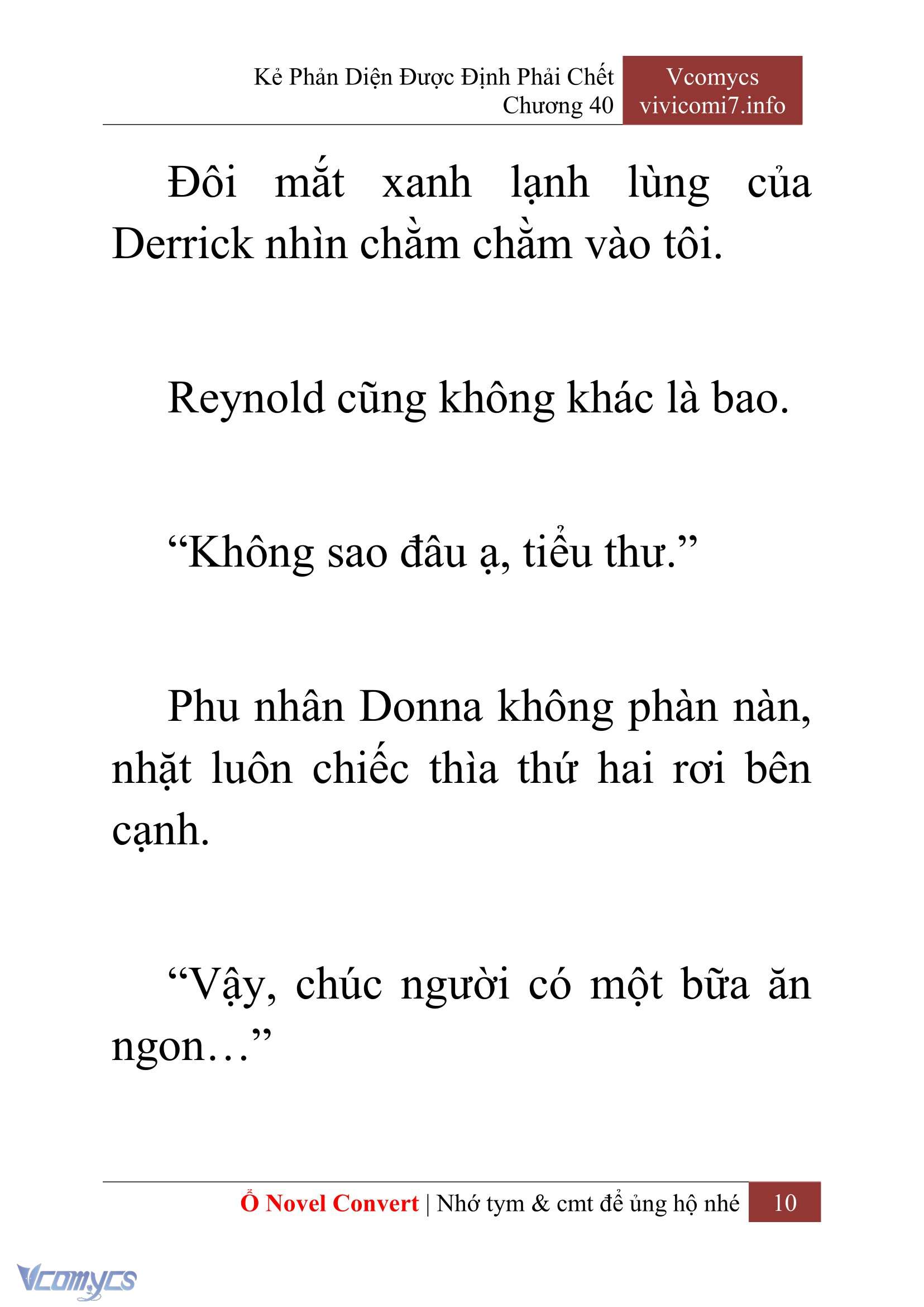 [Novel] Kẻ Phản Diện Được Định Phải Chết Chap 40 - Next Chap 41