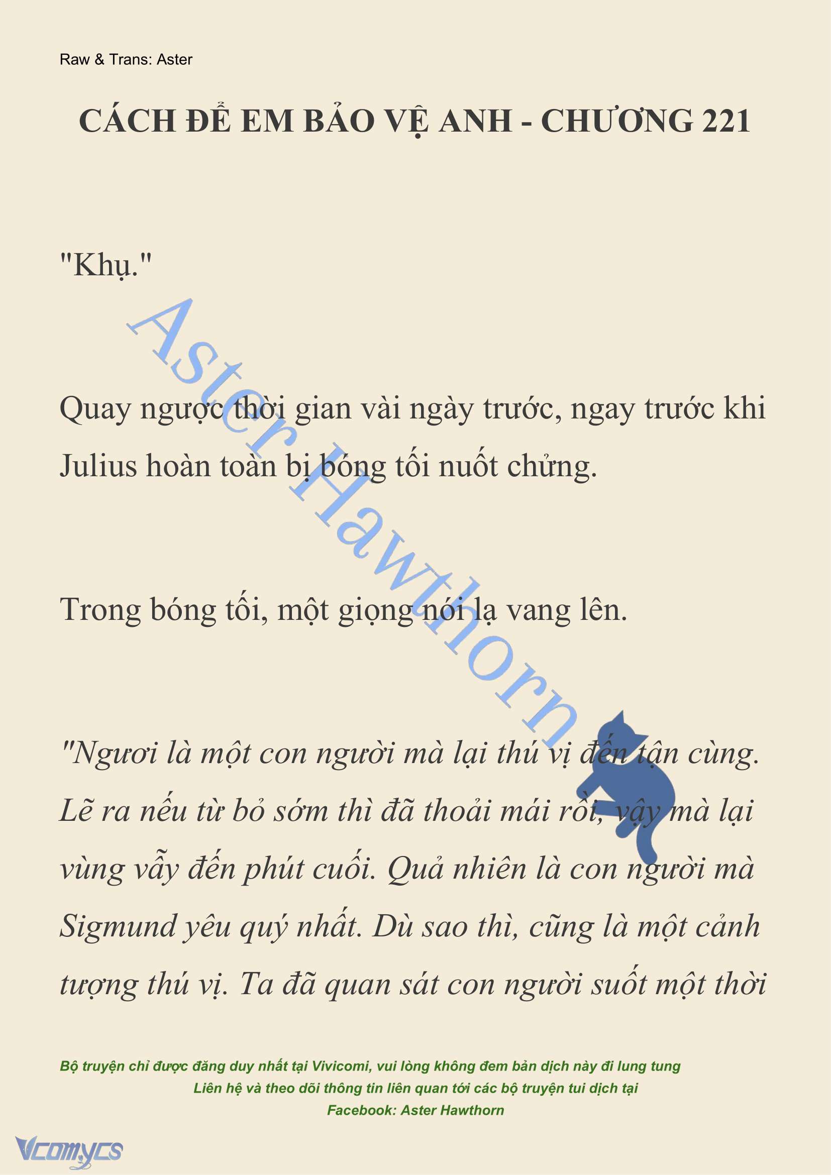 [NOVEL] Cách Để Em Bảo Vệ Anh Chap 221 - Trang 2