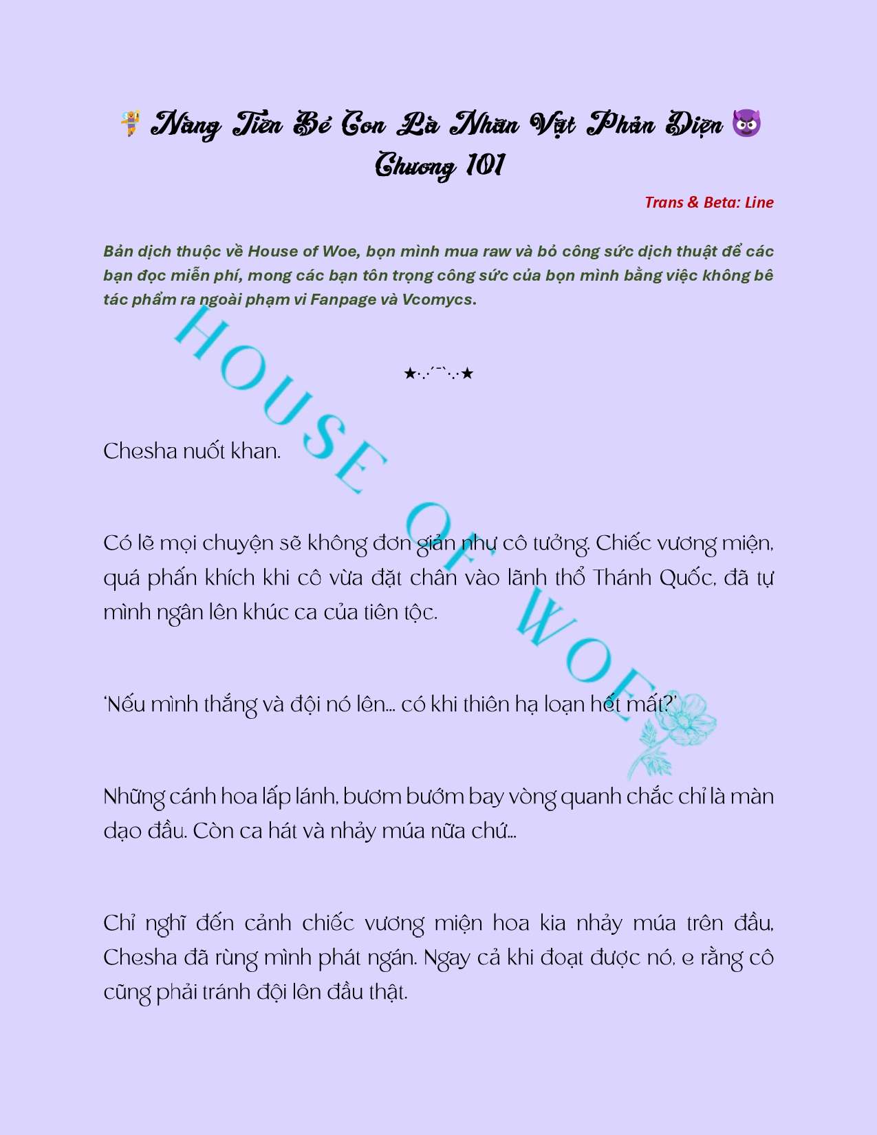 [NOVEL] NÀNG TIÊN BÉ CON LÀ NHÂN VẬT PHẢN DIỆN Chap 101 - Trang 2