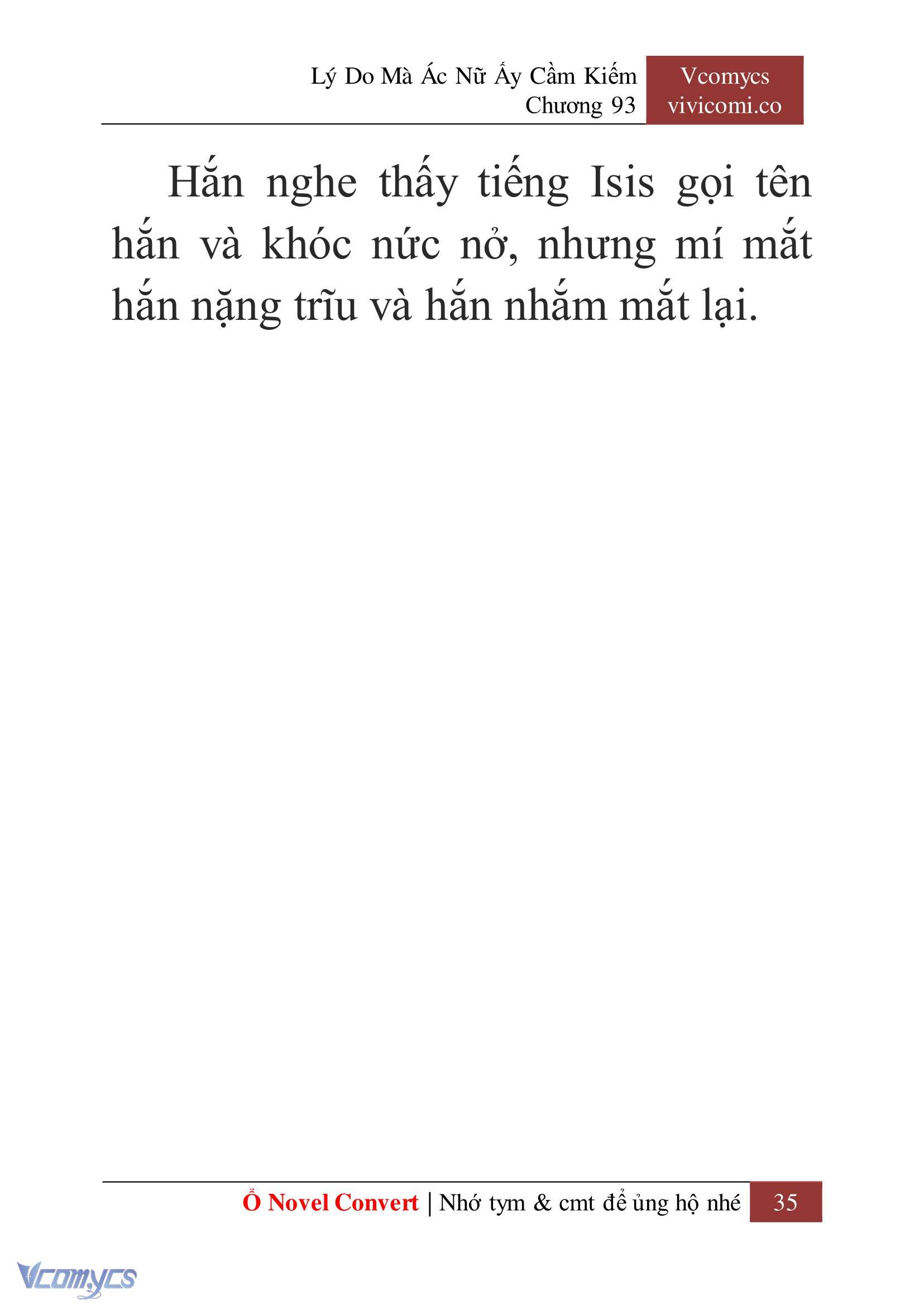 [Novel] Lý Do Mà Ác Nữ Ấy Cầm Kiếm Chap 93 - Next Chap 94