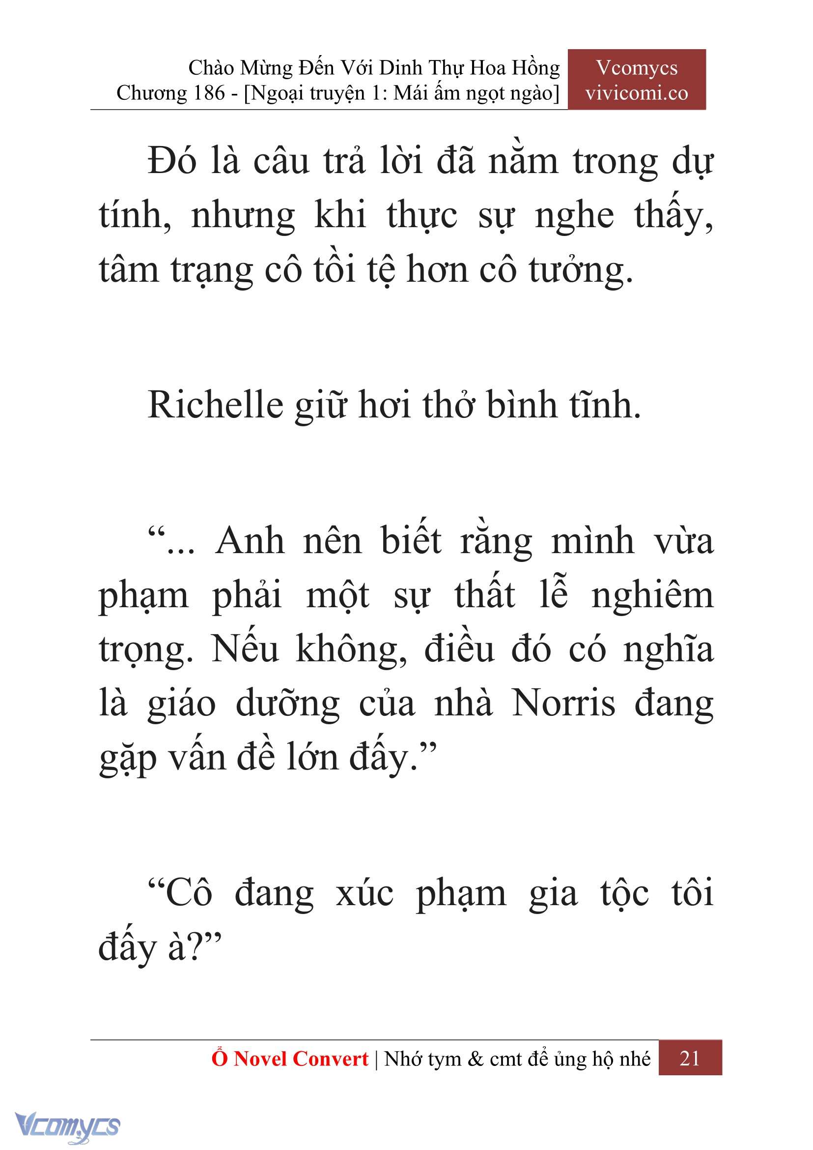 [Novel] Chào Mừng Đến Với Dinh Thự Hoa Hồng Chap 186 - Next Chap 187
