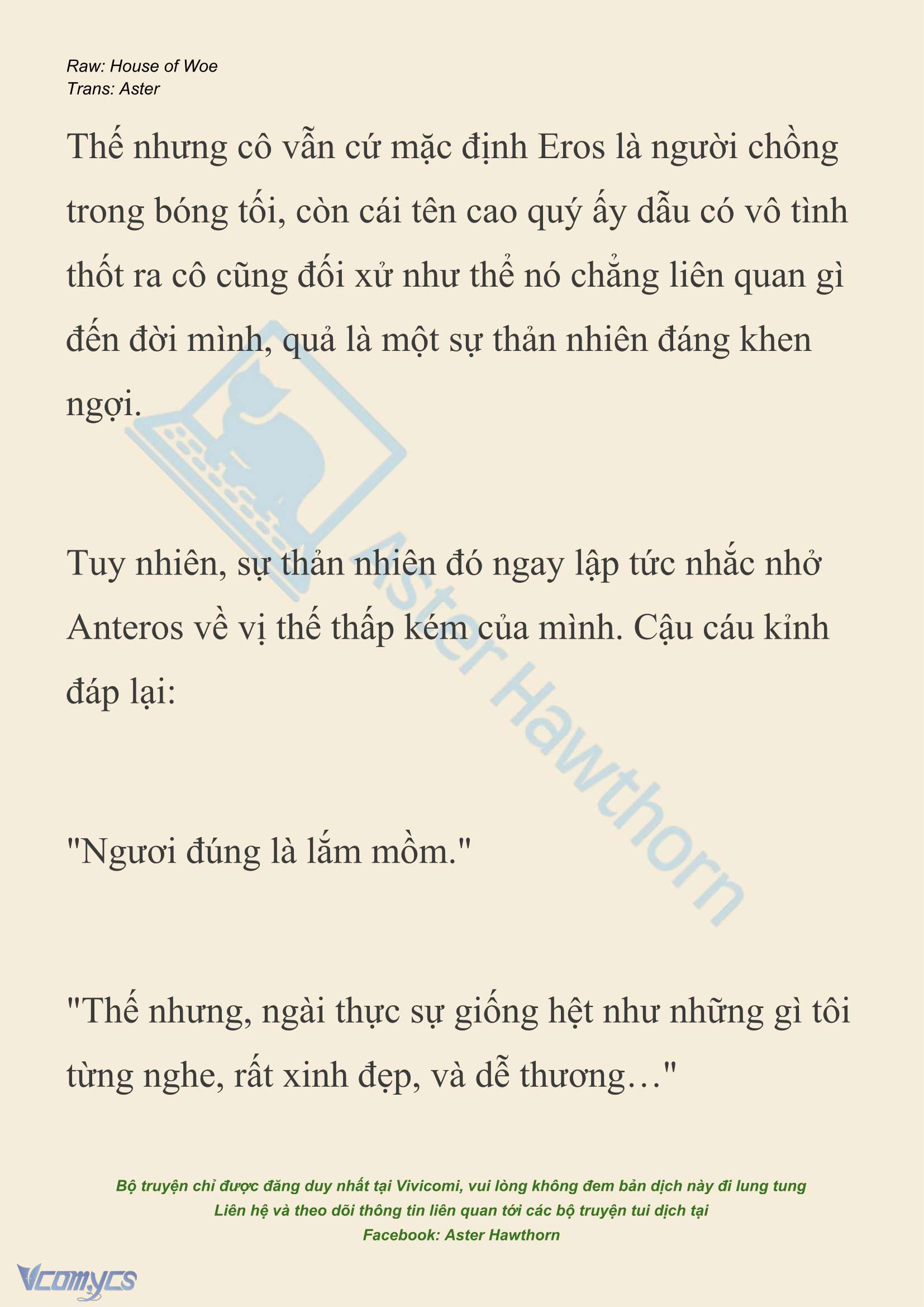 [NOVEL] Dành Cho Các Nữ Thần: Dành cho Psyche Chap 42 - Trang 2