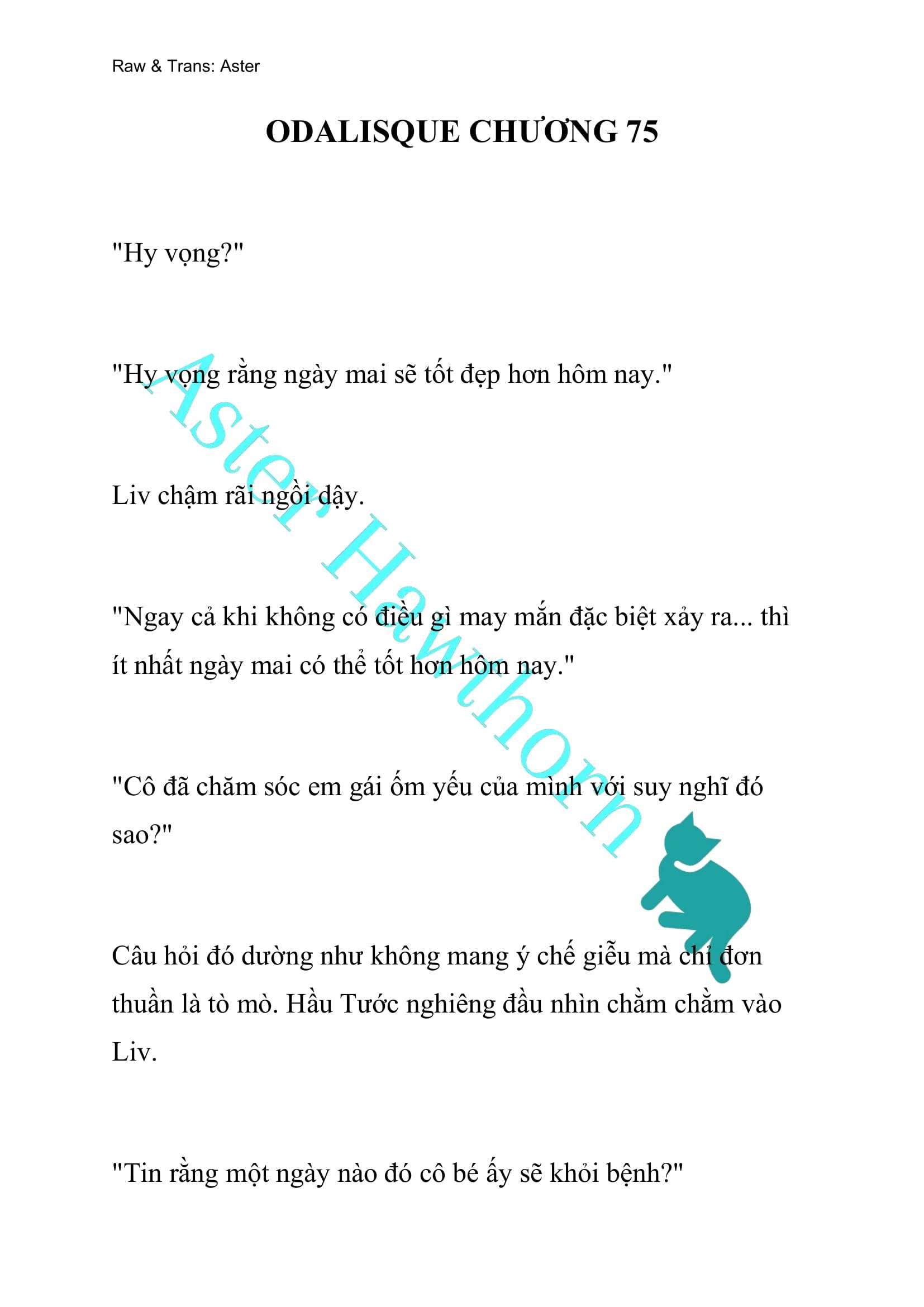 [NOVEL] Odalisque Chap 75 - Next Chap 76