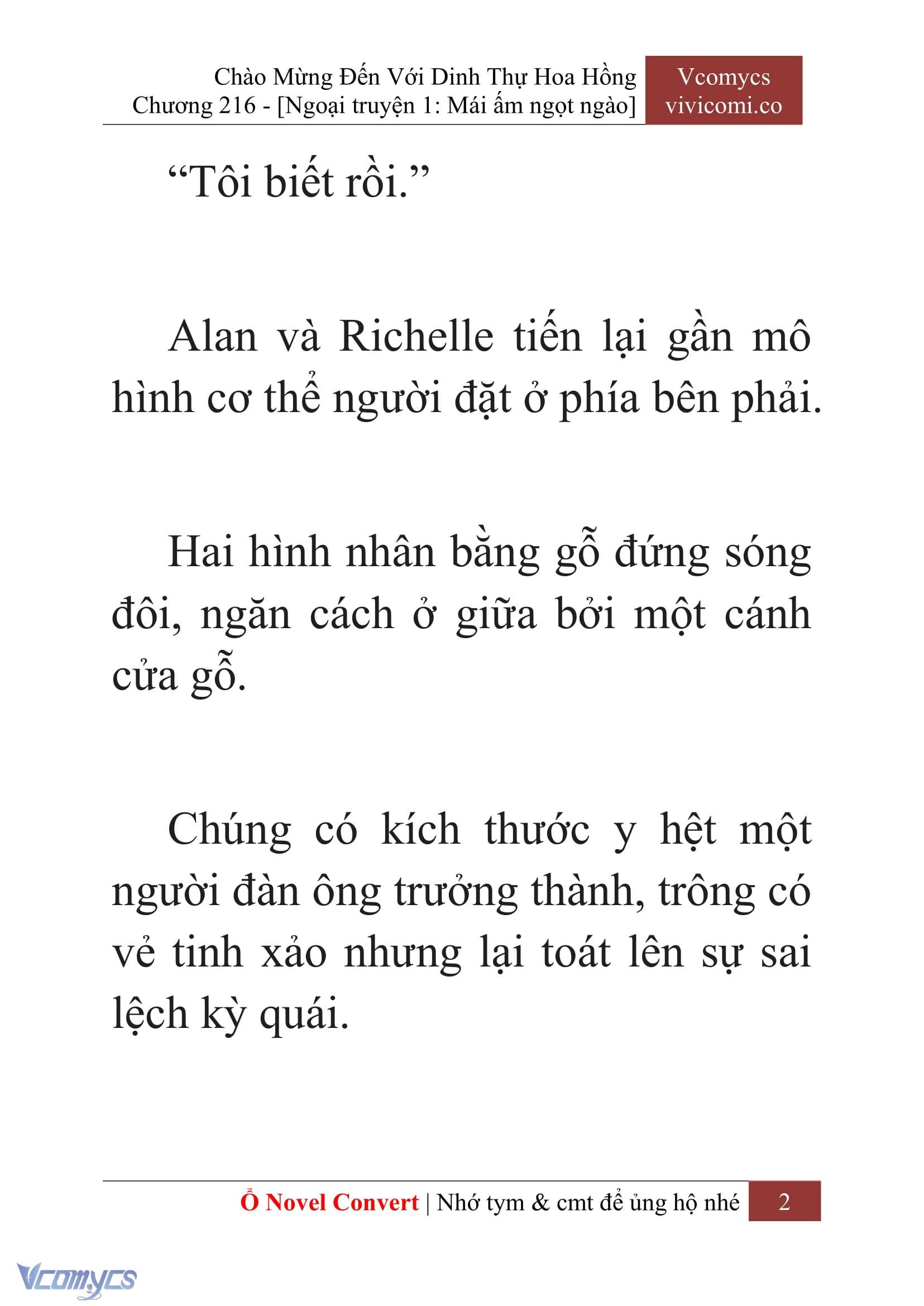 [Novel] Chào Mừng Đến Với Dinh Thự Hoa Hồng Chap 216 - Trang 2