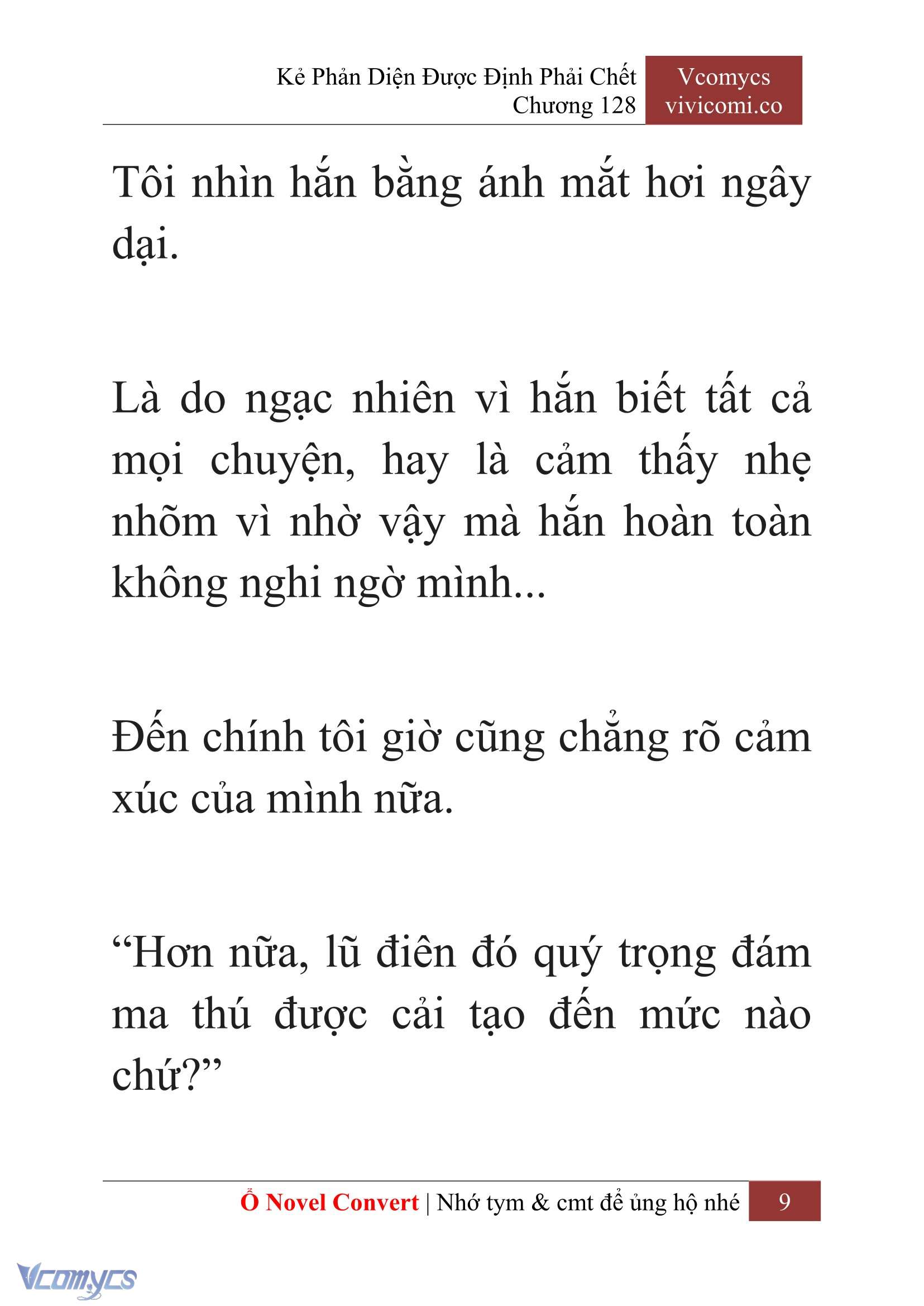 [Novel] Kẻ Phản Diện Được Định Phải Chết Chap 128 - Trang 2
