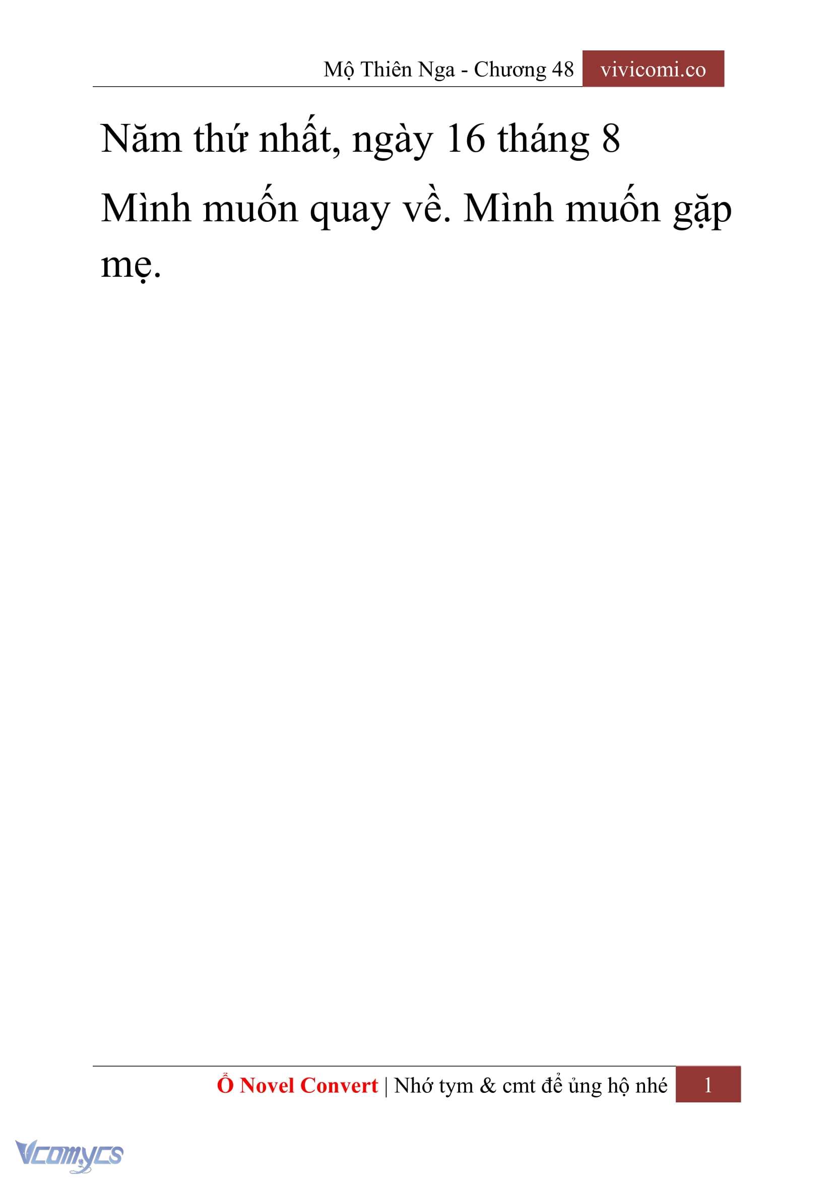 [Novel] Mộ Thiên Nga Chap 48 - Next Chap 49