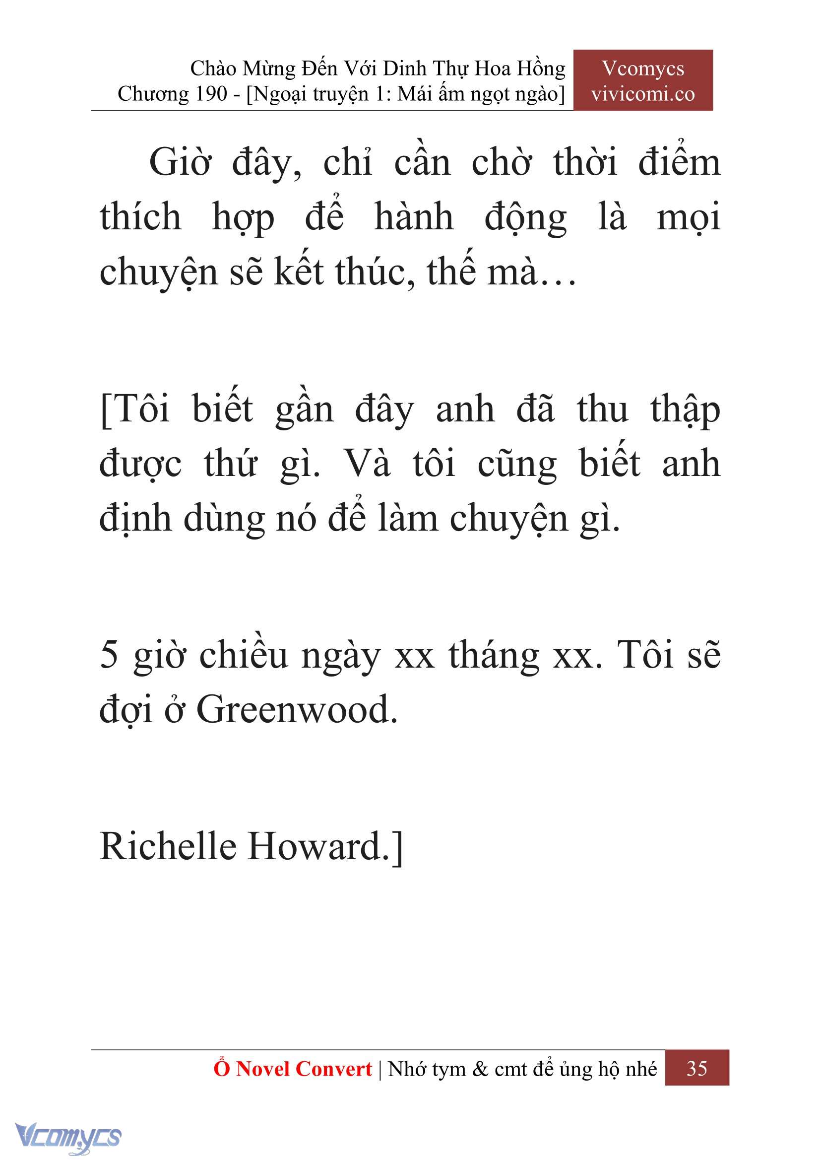 [Novel] Chào Mừng Đến Với Dinh Thự Hoa Hồng Chap 190 - Trang 2