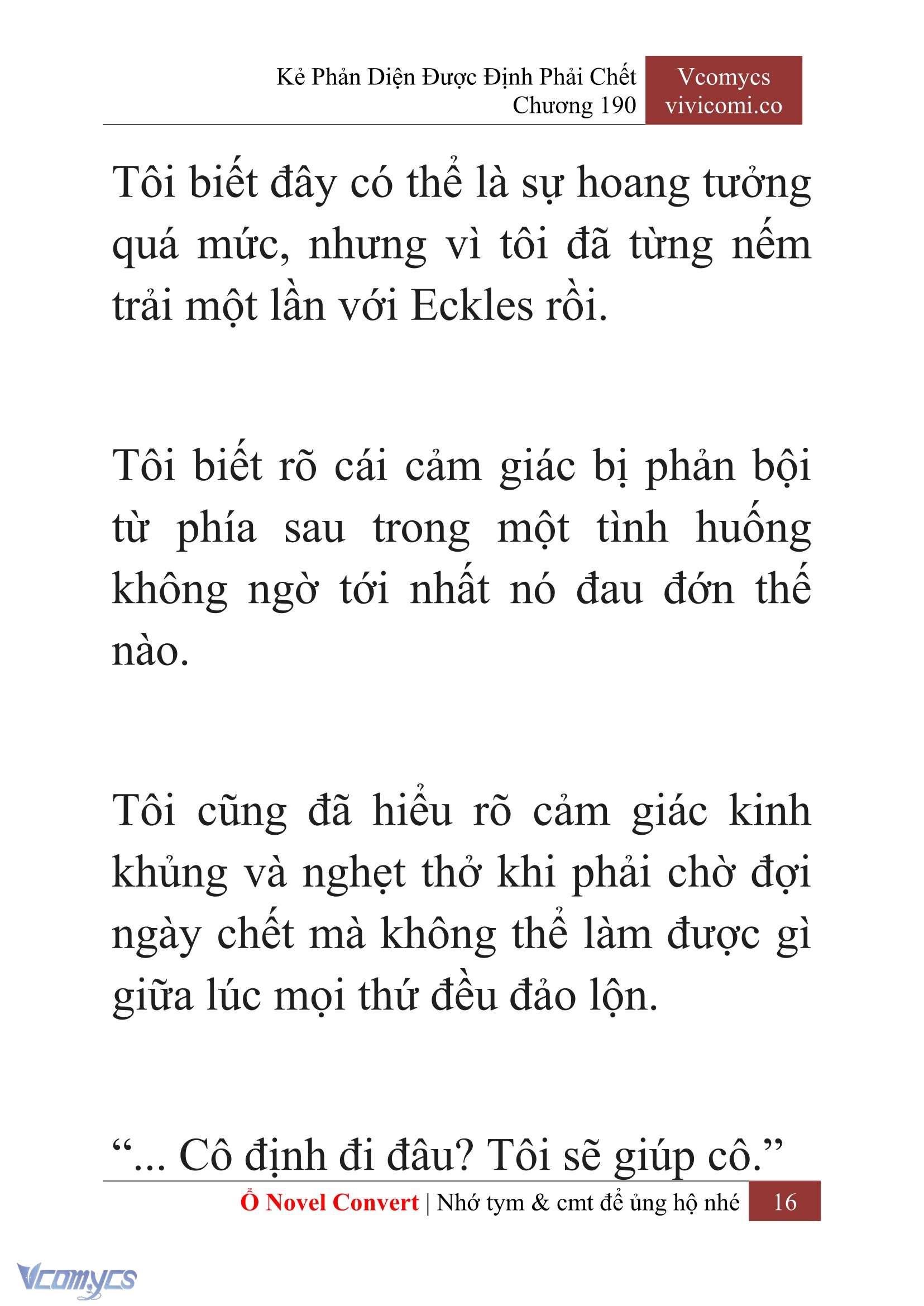 [Novel] Kẻ Phản Diện Được Định Phải Chết Chap 190 - Trang 2