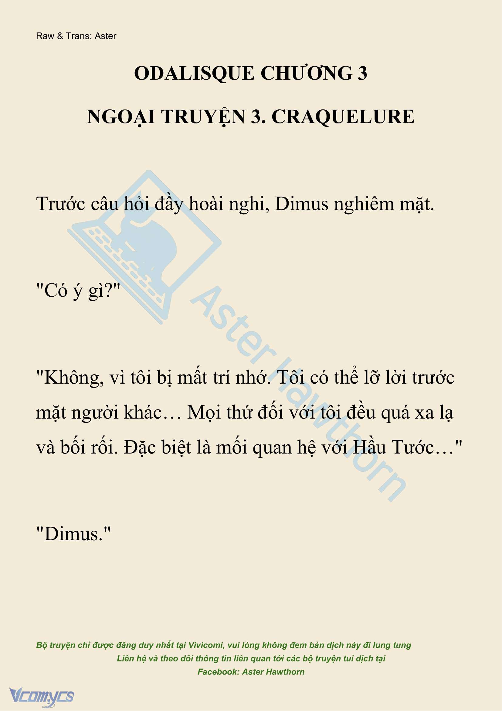 [NOVEL] Odalisque Chap 158 - Next Chap 159