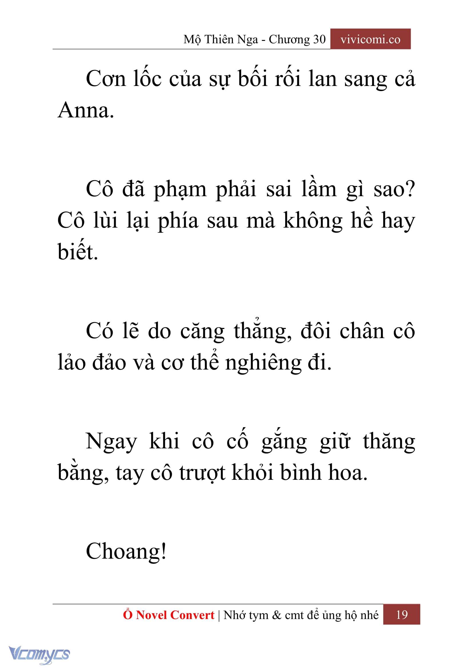 [Novel] Mộ Thiên Nga Chap 30 - Next Chap 31