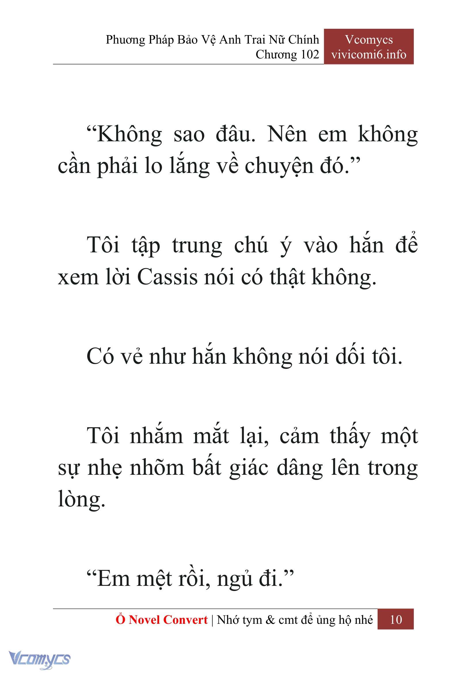 [Novel] Phương Pháp Bảo Vệ Anh Trai Nữ Chính Chap 102 - Trang 2