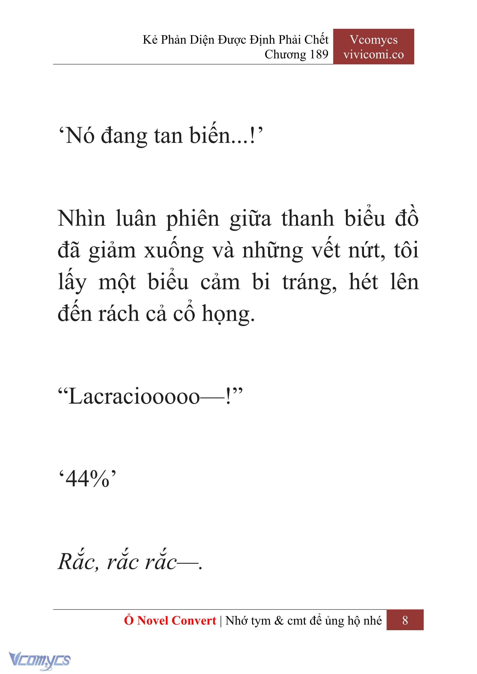 [Novel] Kẻ Phản Diện Được Định Phải Chết Chap 189 - Trang 2