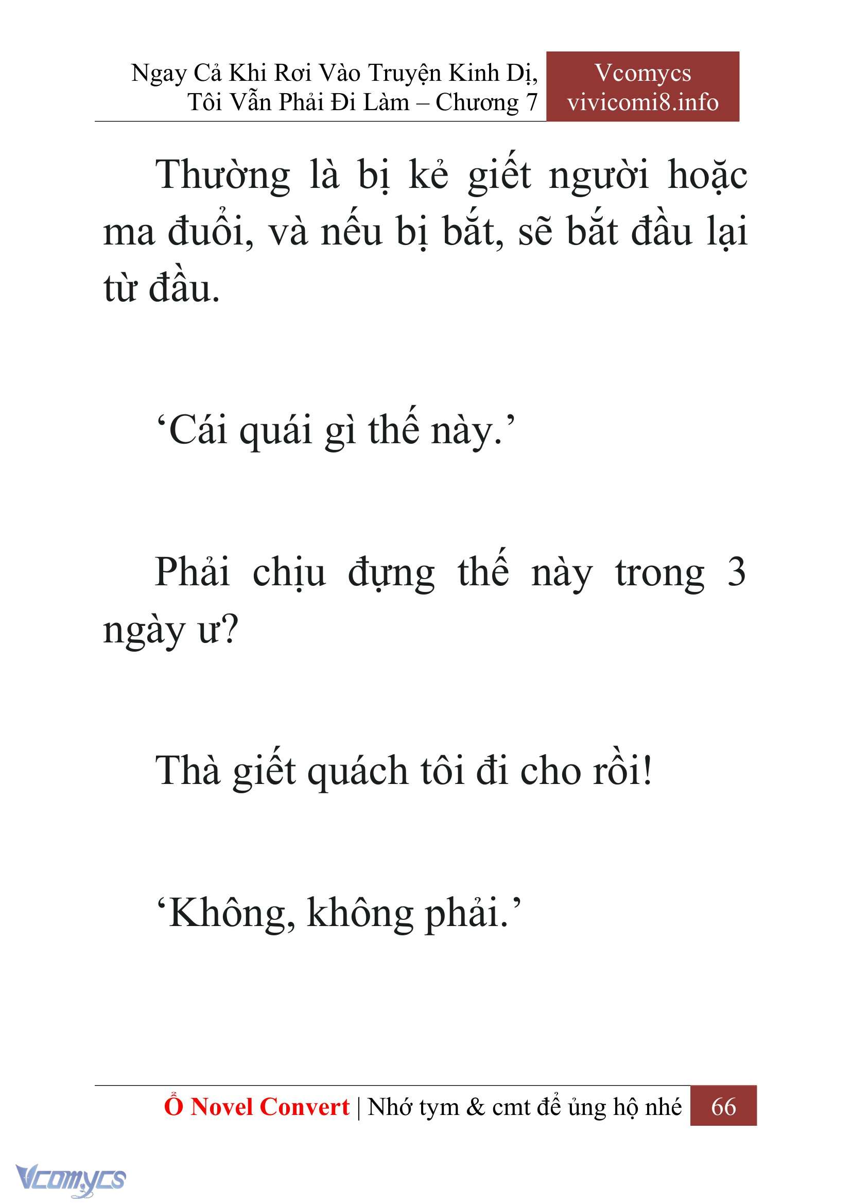 [Novel] Ngay Cả Khi Rơi Vào Truyện Kinh Dị, Tôi Vẫn Phải Đi Làm Chap 7 - Trang 2