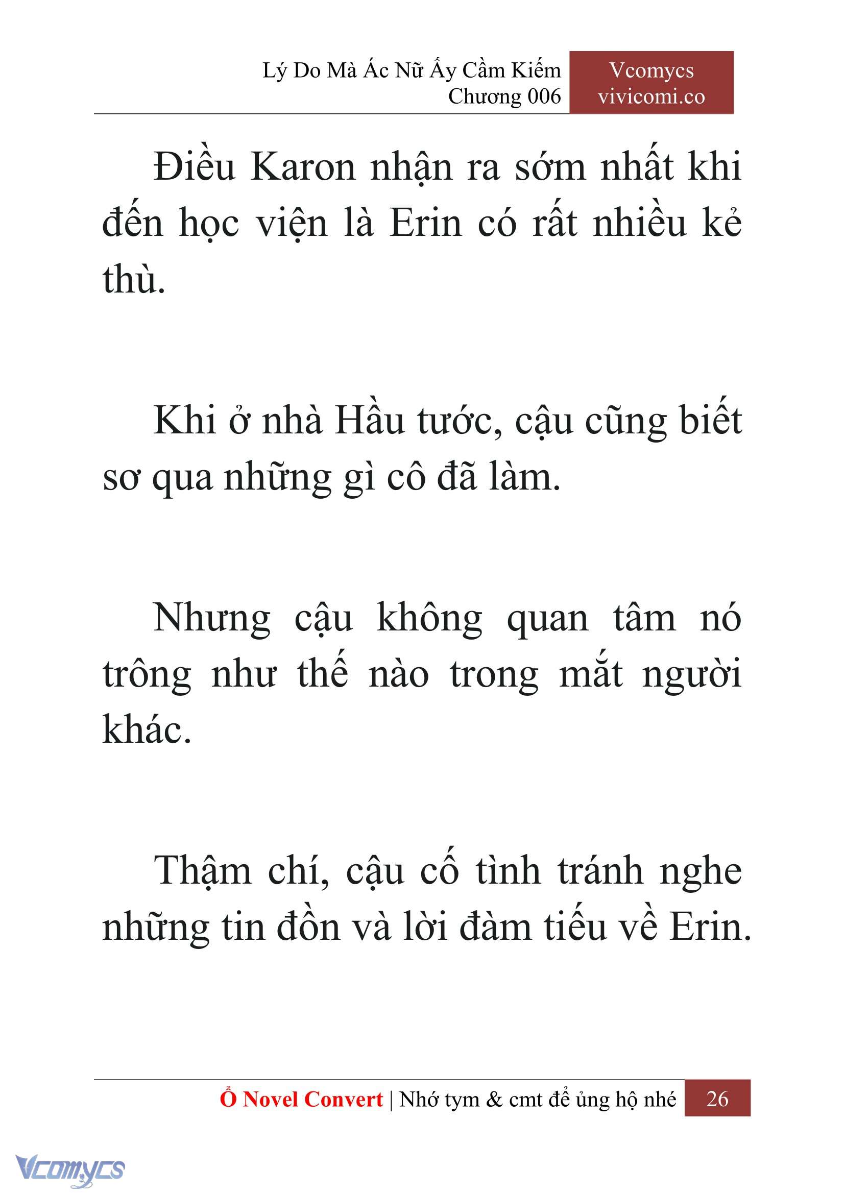 [Novel] Lý Do Mà Ác Nữ Ấy Cầm Kiếm Chap 6 - Trang 2