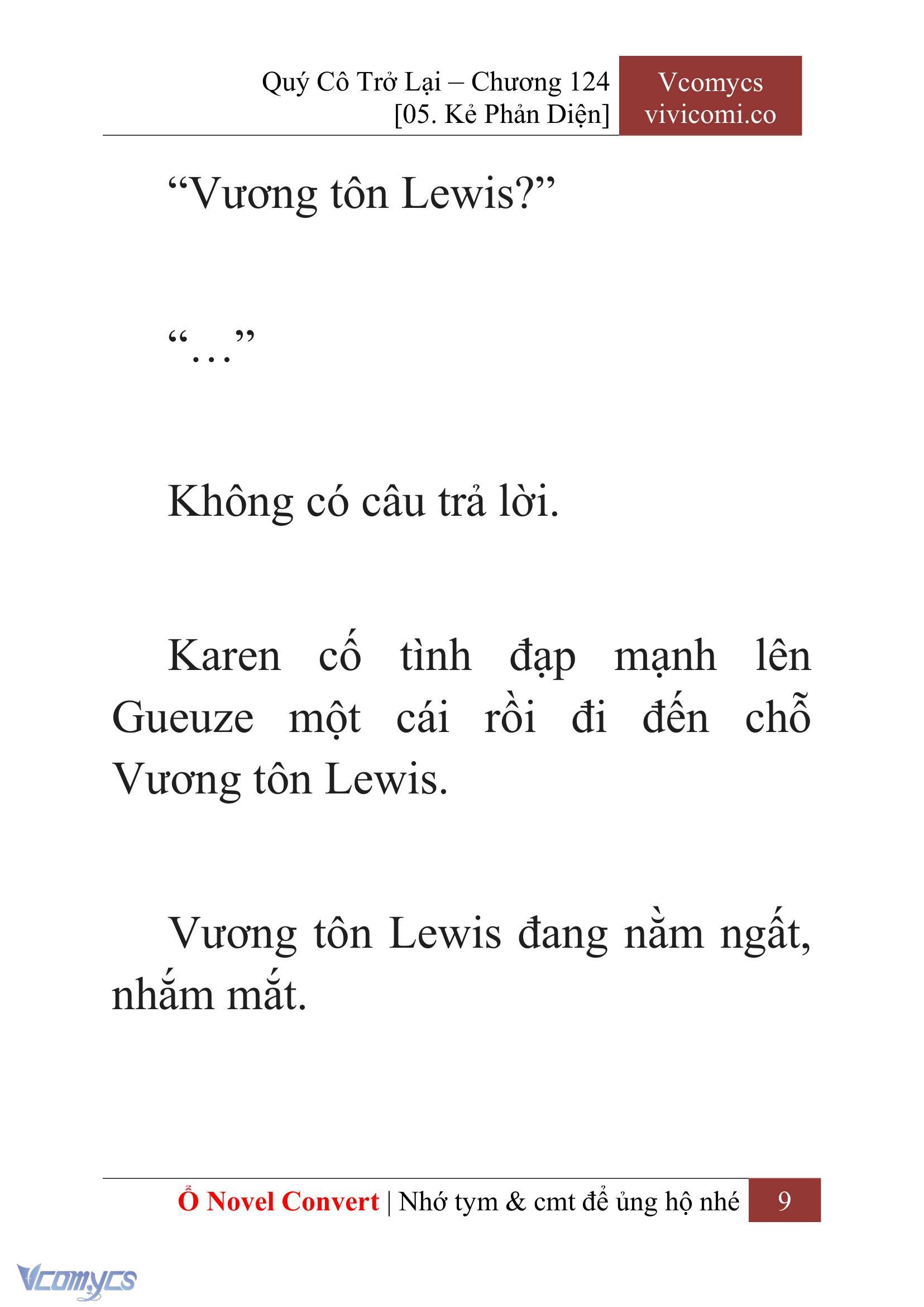 [Novel] Quý Cô Trở Lại Chap 124 - Trang 2