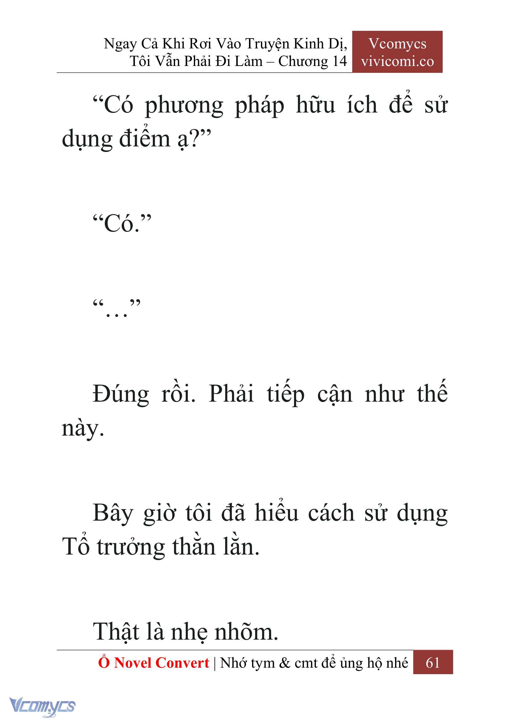 [Novel] Ngay Cả Khi Rơi Vào Truyện Kinh Dị, Tôi Vẫn Phải Đi Làm Chap 14 - Trang 2