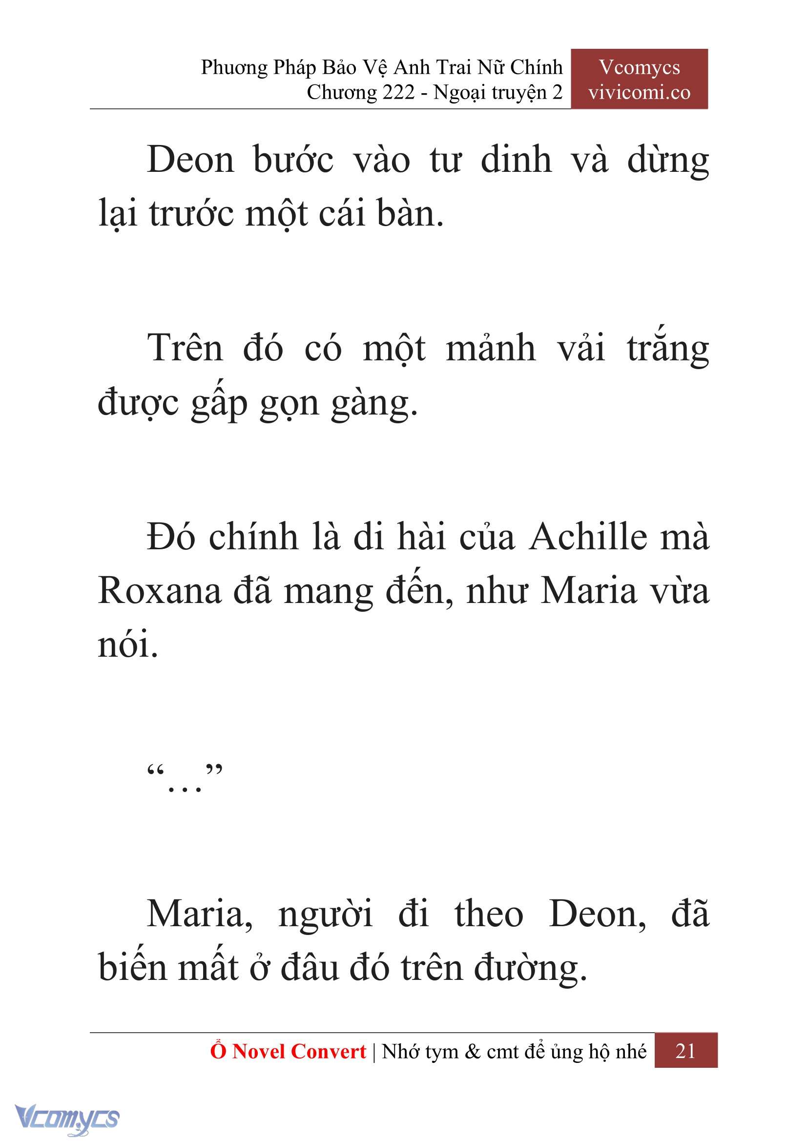 [Novel] Phương Pháp Bảo Vệ Anh Trai Nữ Chính Chap 222 - Trang 2