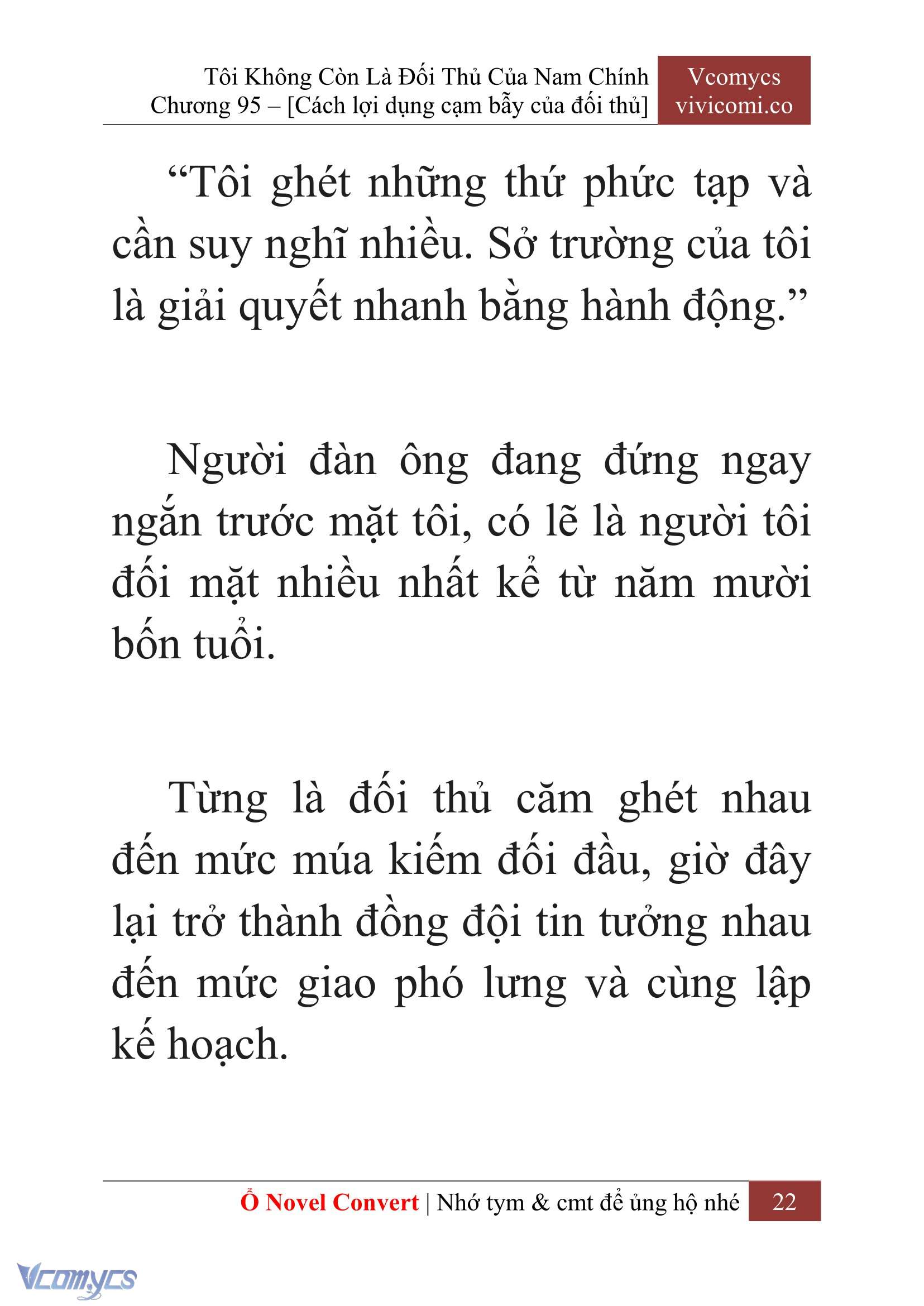 [Novel] Tôi Không Còn Là Đối Thủ Của Nam Chính Chap 95 - Trang 2