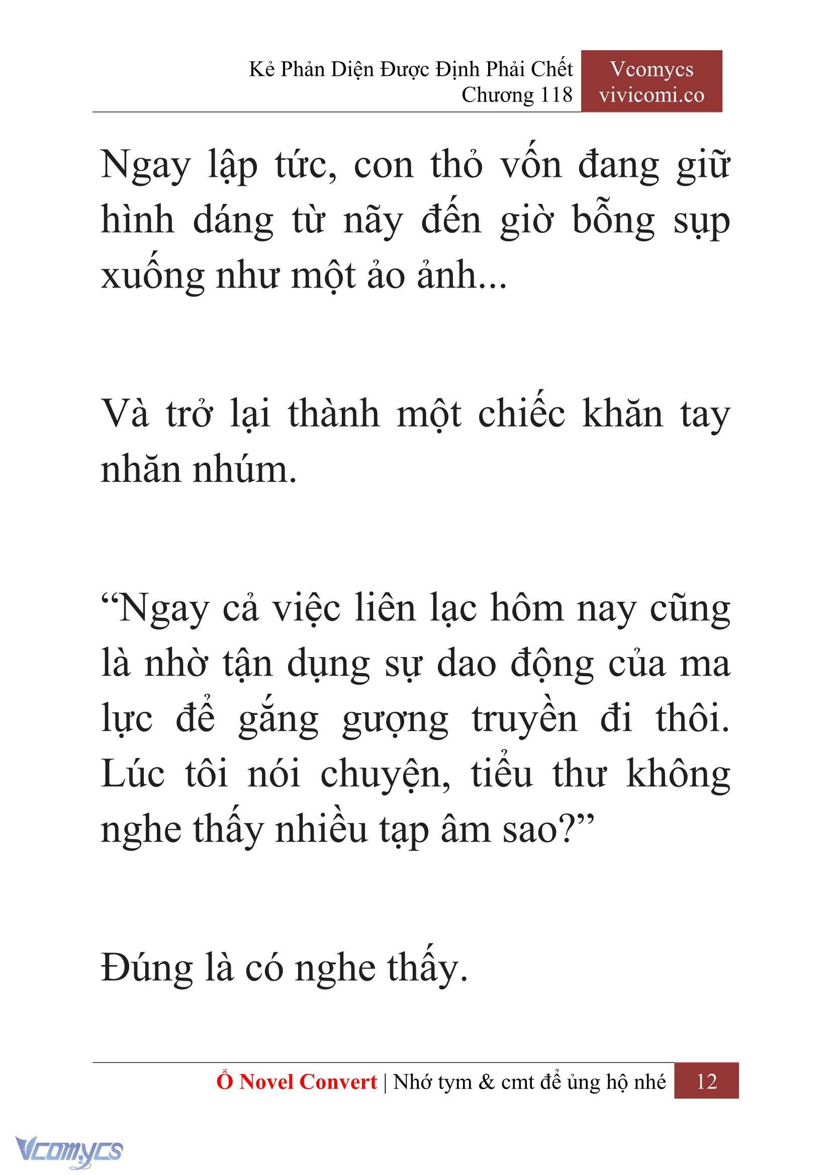 [Novel] Kẻ Phản Diện Được Định Phải Chết Chap 118 - Trang 2