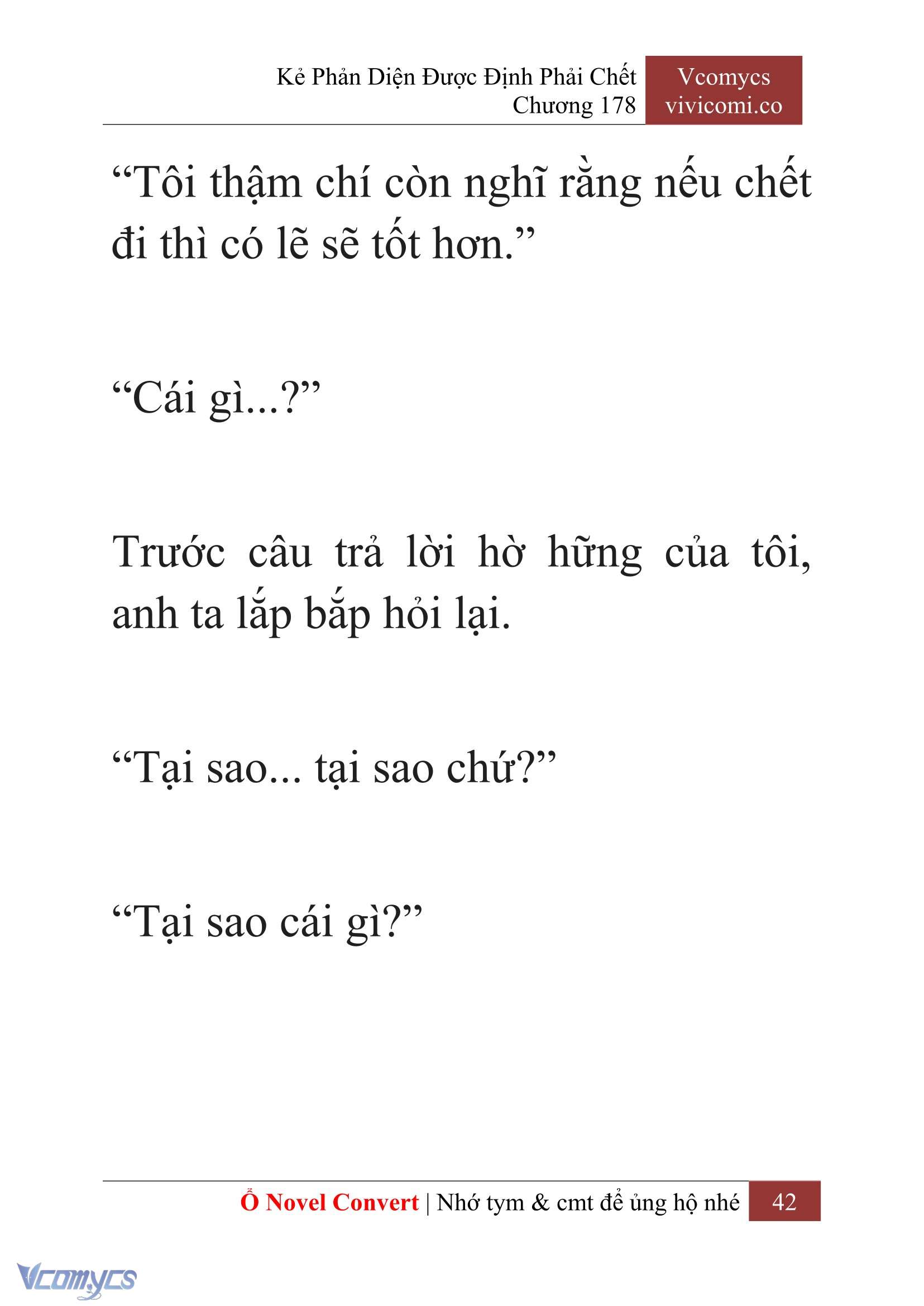 [Novel] Kẻ Phản Diện Được Định Phải Chết Chap 178 - Trang 2