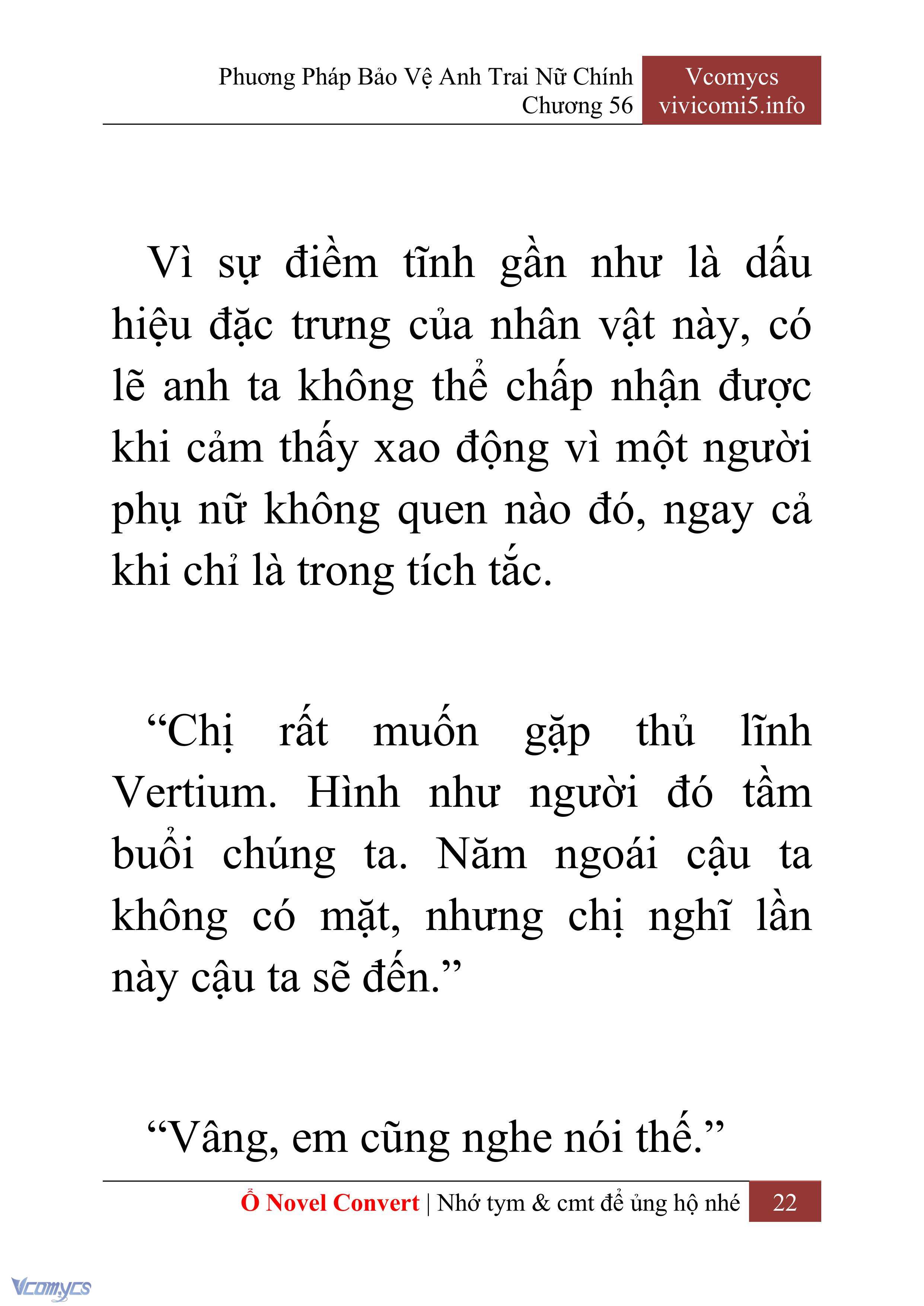 [Novel] Phương Pháp Bảo Vệ Anh Trai Nữ Chính Chap 56 - Trang 2
