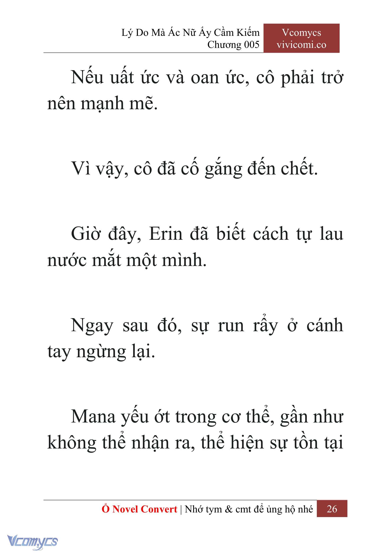 [Novel] Lý Do Mà Ác Nữ Ấy Cầm Kiếm Chap 5 - Next Chap 6