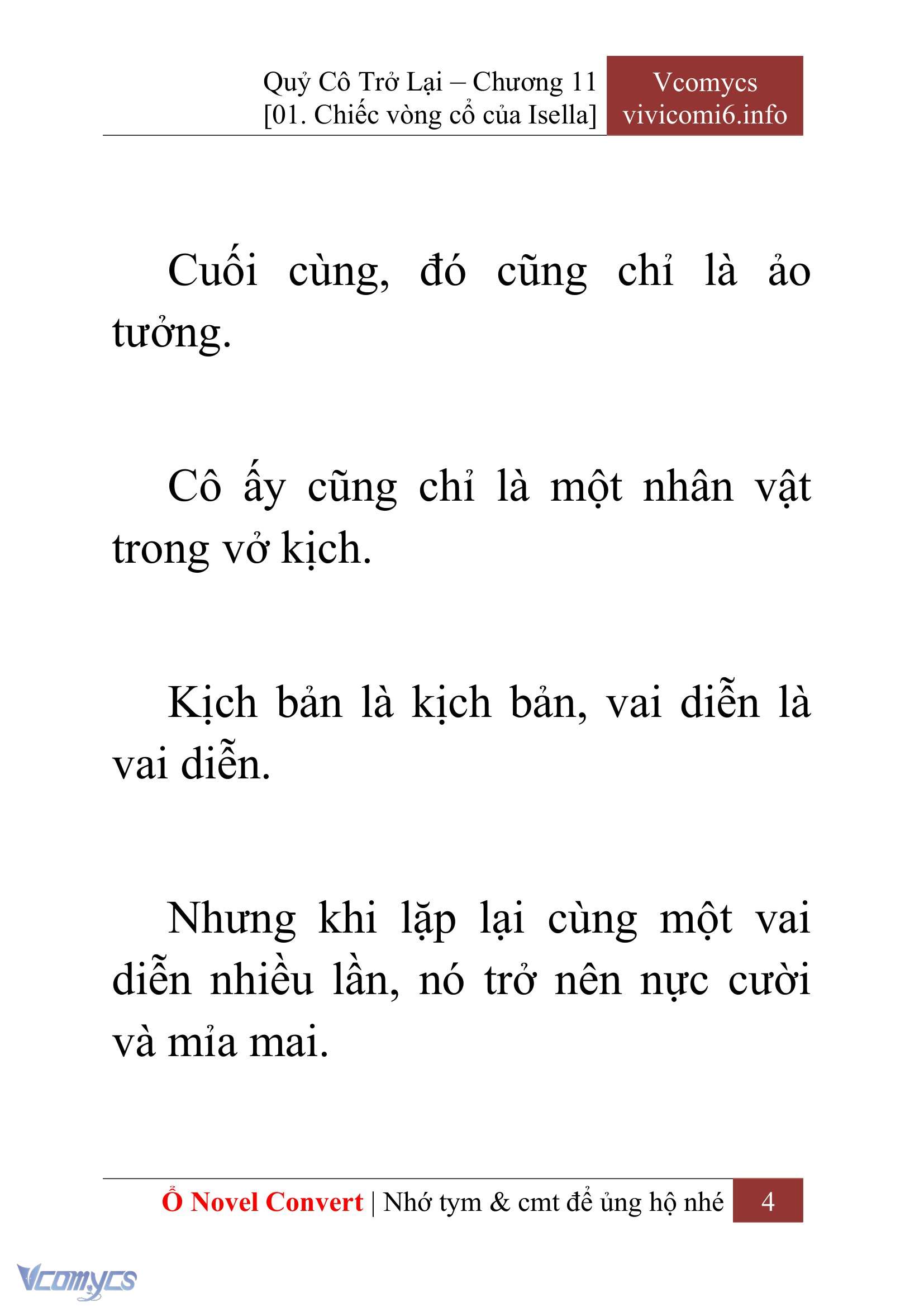 [Novel] Quý Cô Trở Lại Chap 11 - Trang 2