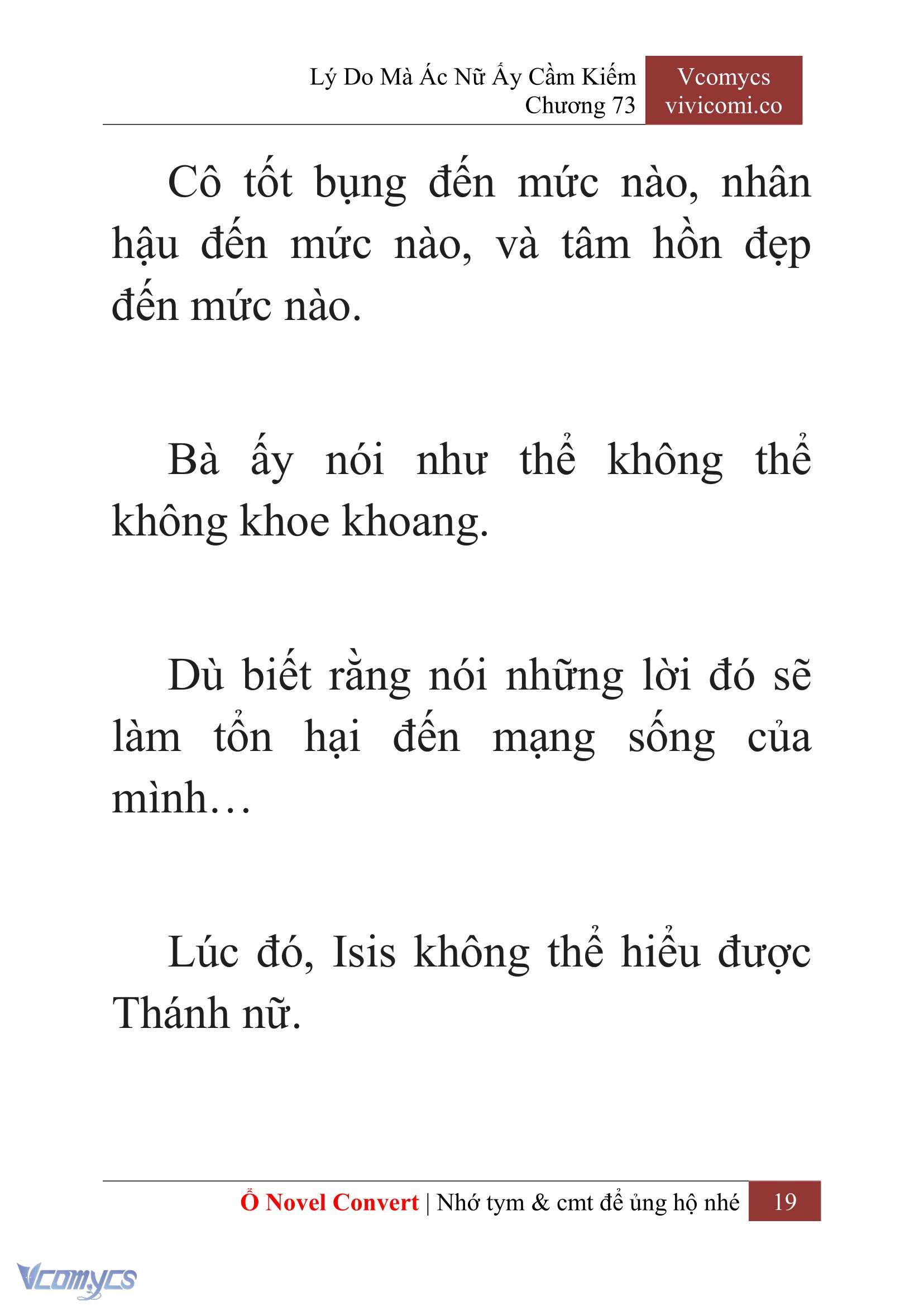 [Novel] Lý Do Mà Ác Nữ Ấy Cầm Kiếm Chap 73 - Next Chap 74