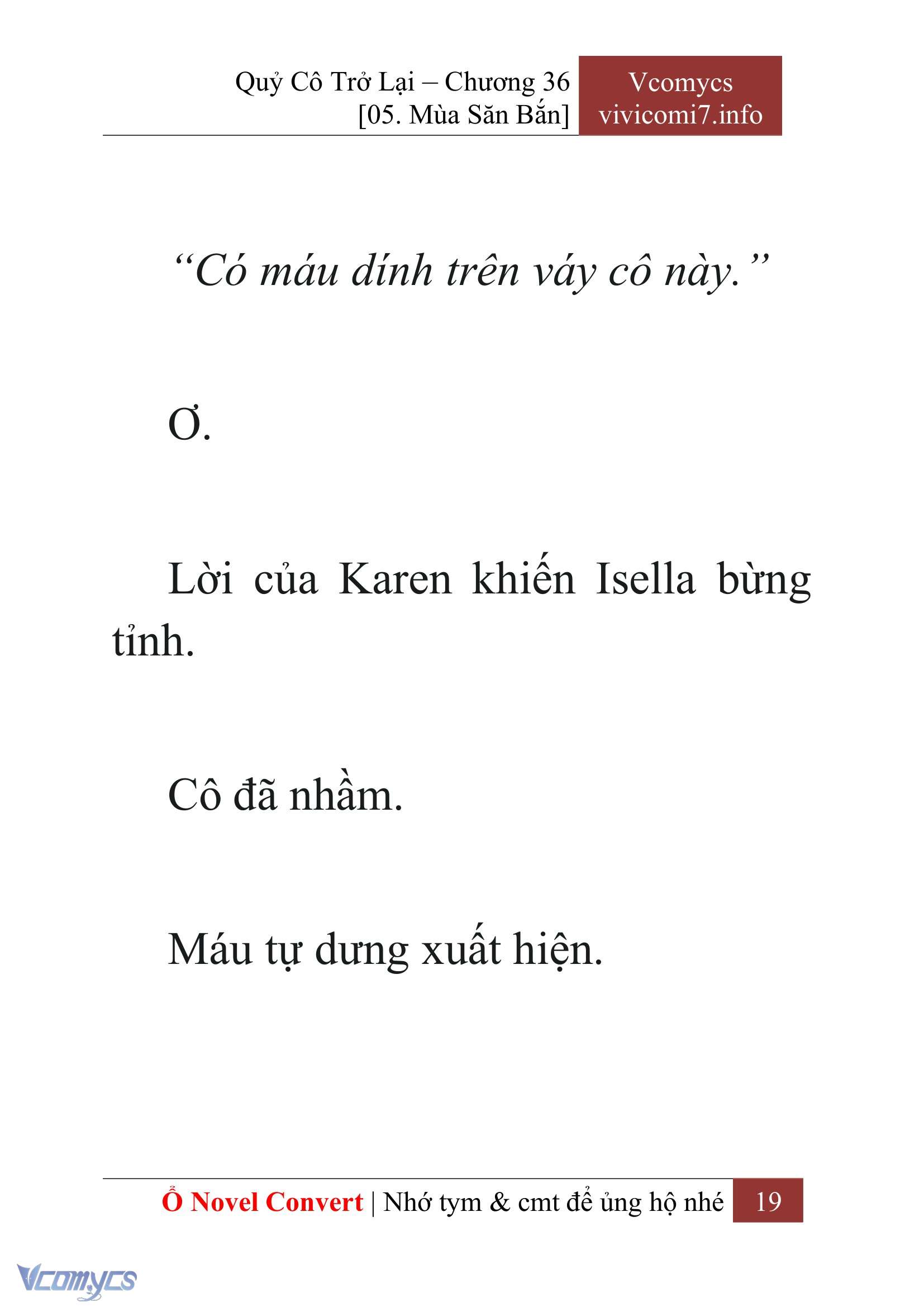[Novel] Quý Cô Trở Lại Chap 36 - Trang 2