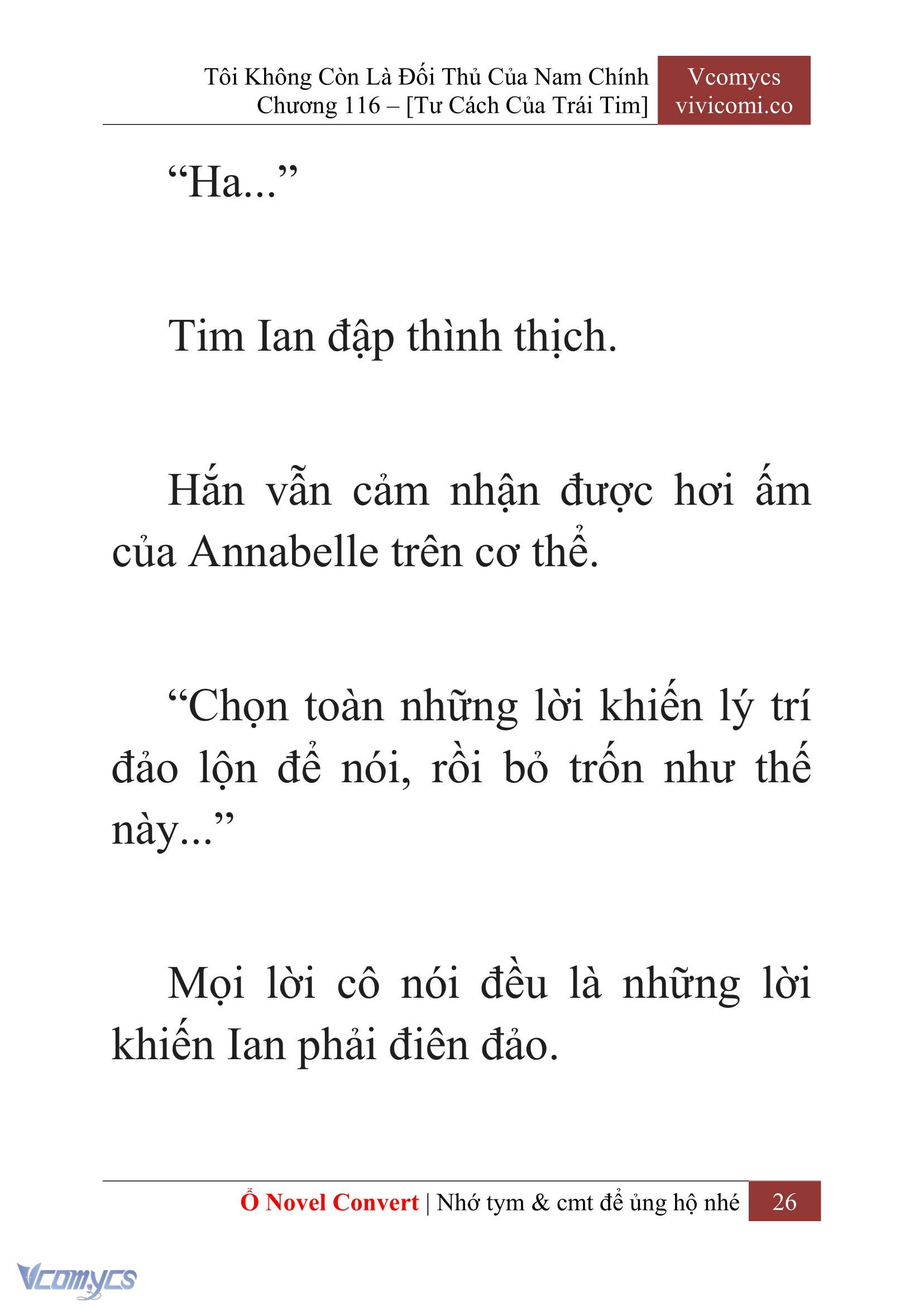 [Novel] Tôi Không Còn Là Đối Thủ Của Nam Chính Chap 116 - Trang 2