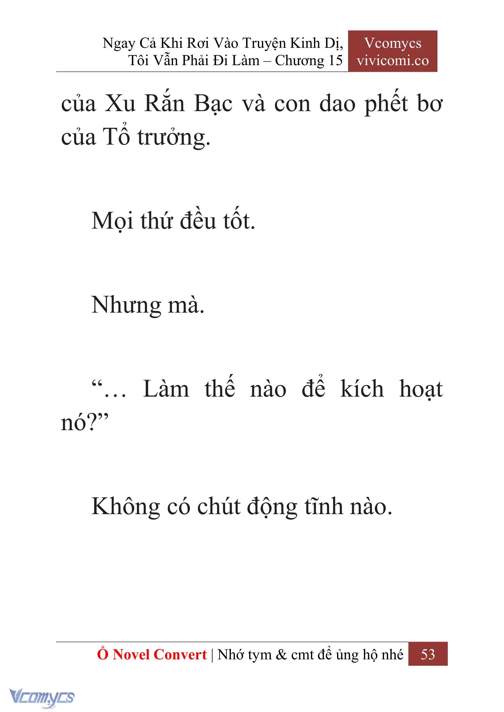 [Novel] Ngay Cả Khi Rơi Vào Truyện Kinh Dị, Tôi Vẫn Phải Đi Làm Chap 15 - Trang 2