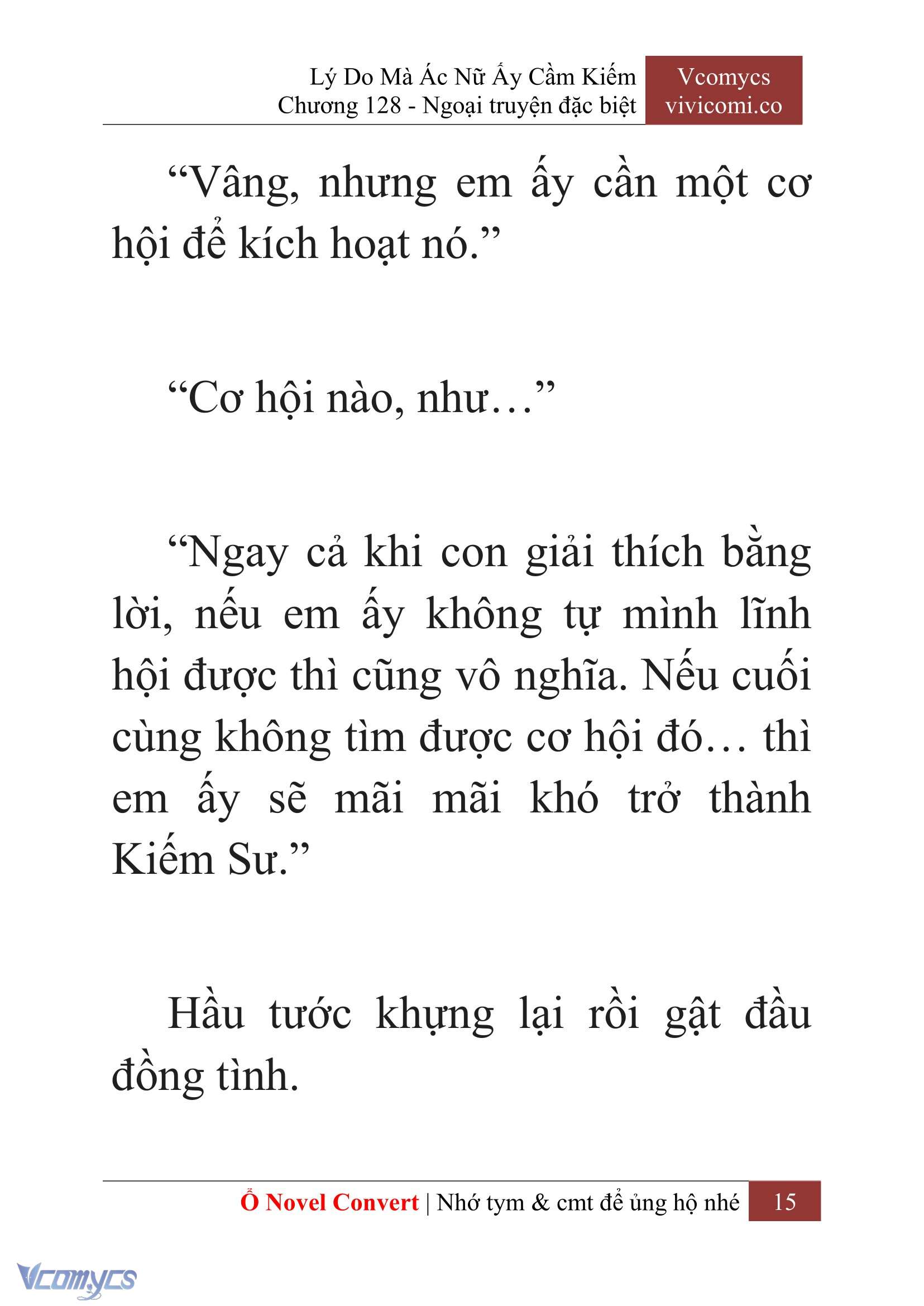 [Novel] Lý Do Mà Ác Nữ Ấy Cầm Kiếm Chap 128 - Trang 2