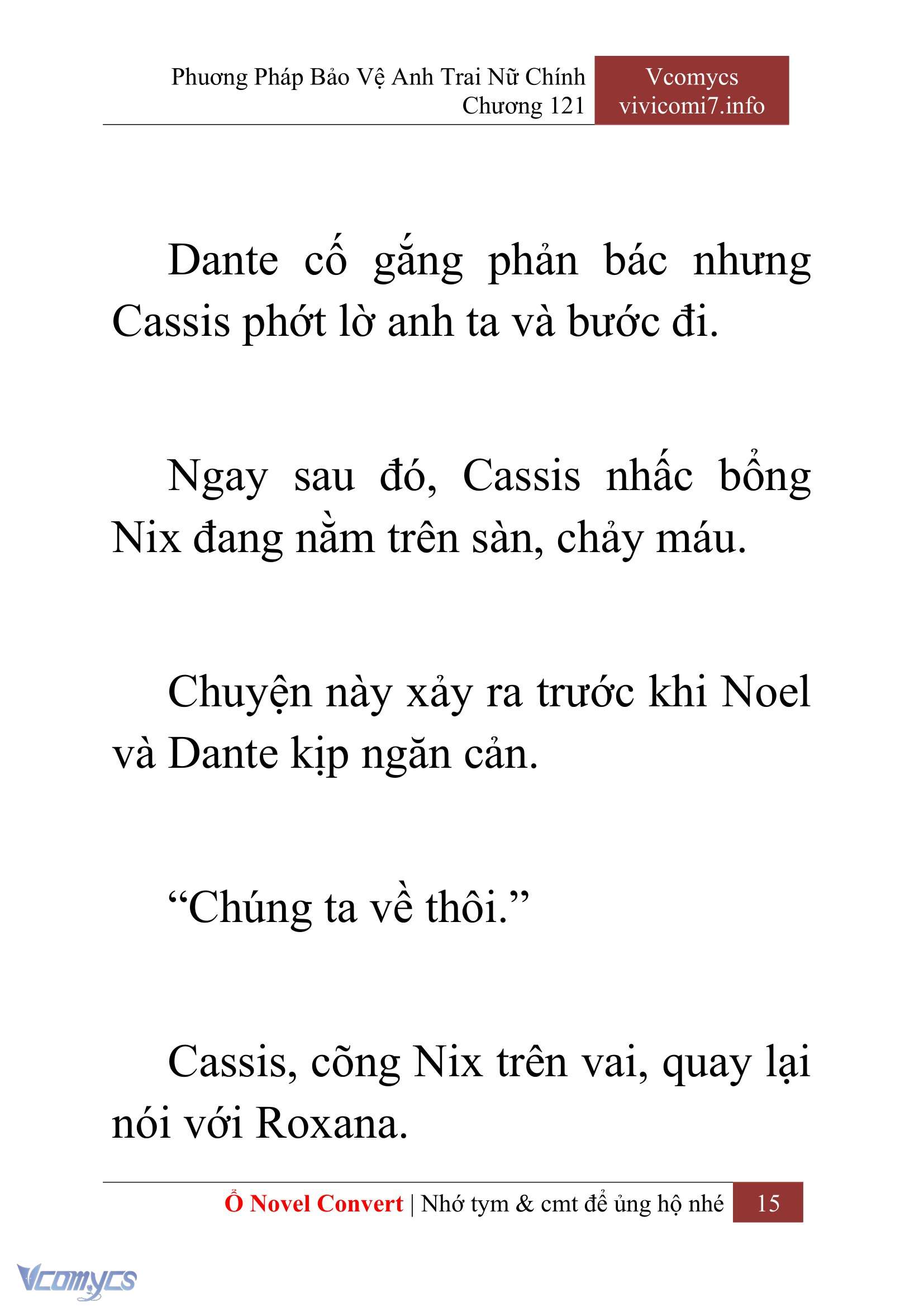 [Novel] Phương Pháp Bảo Vệ Anh Trai Nữ Chính Chap 121 - Trang 2