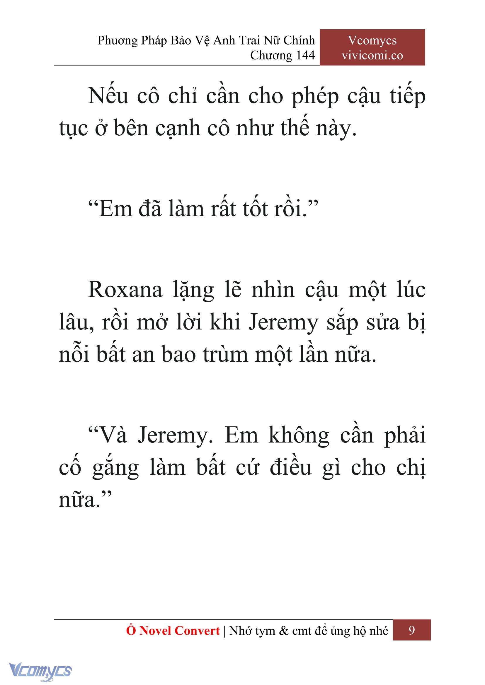 [Novel] Phương Pháp Bảo Vệ Anh Trai Nữ Chính Chap 144 - Trang 2