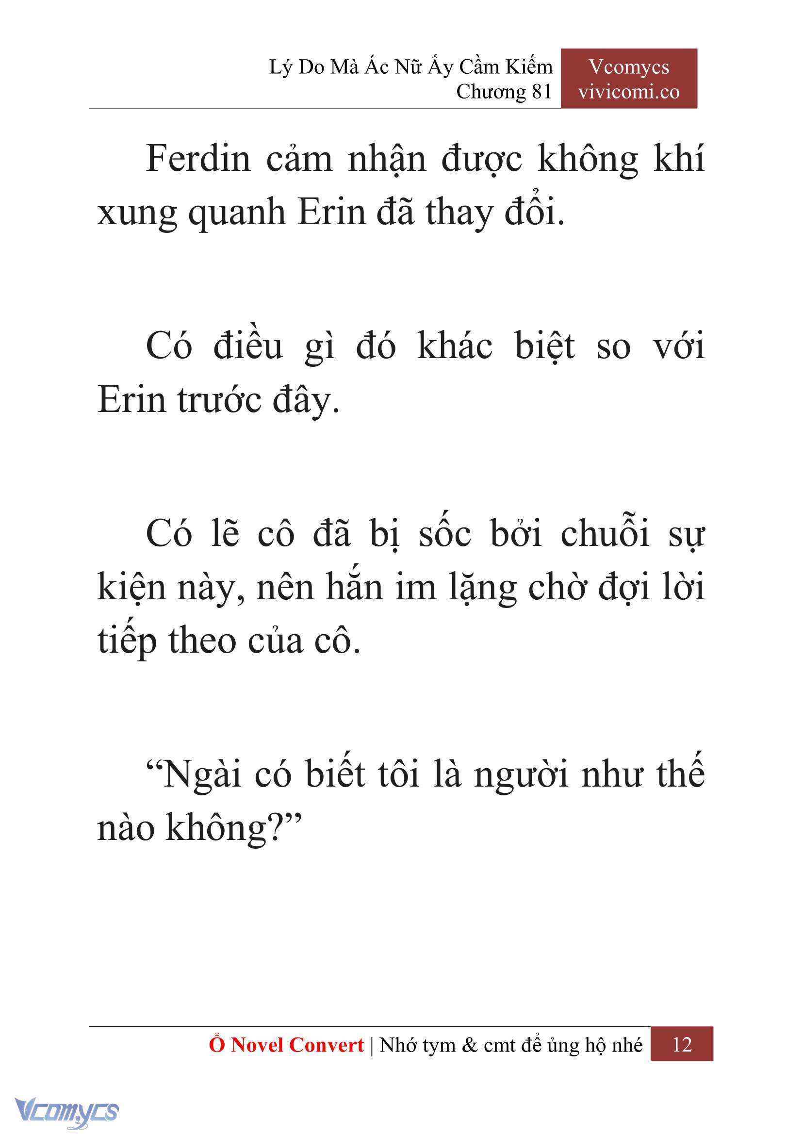 [Novel] Lý Do Mà Ác Nữ Ấy Cầm Kiếm Chap 81 - Next Chap 82