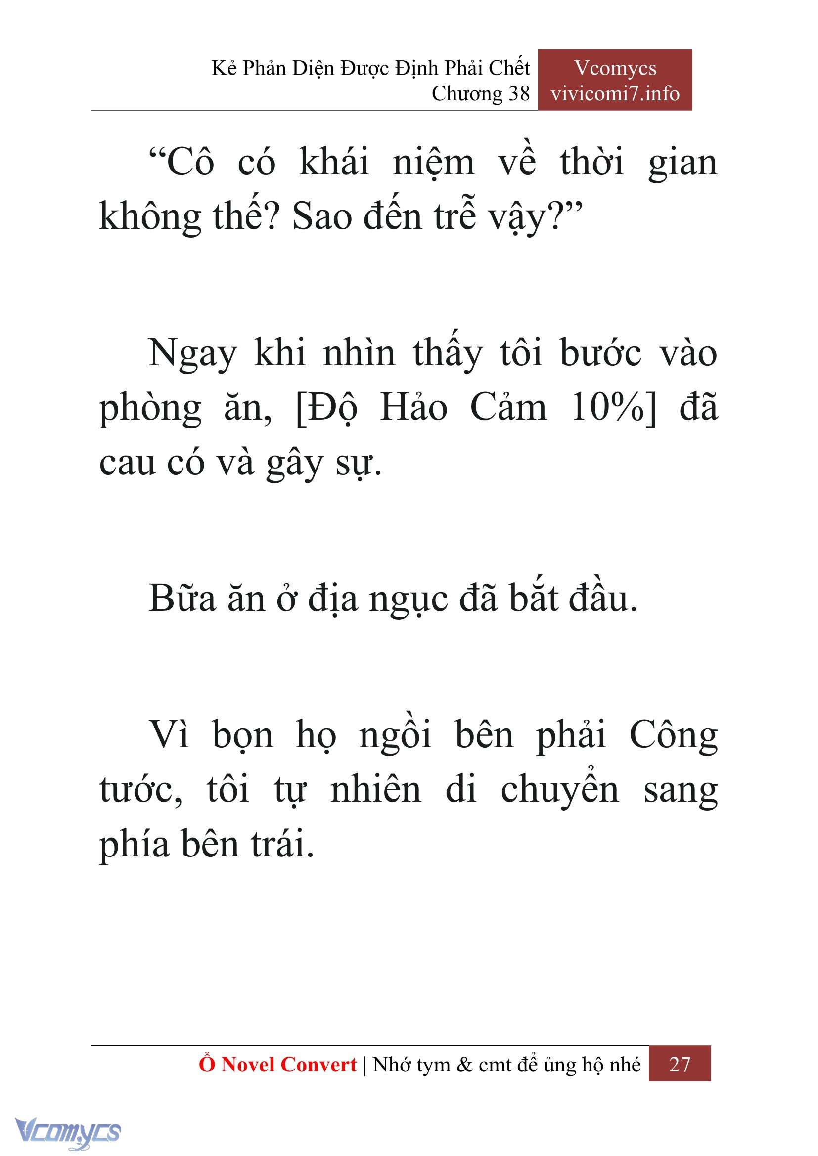[Novel] Kẻ Phản Diện Được Định Phải Chết Chap 38 - Next Chap 39