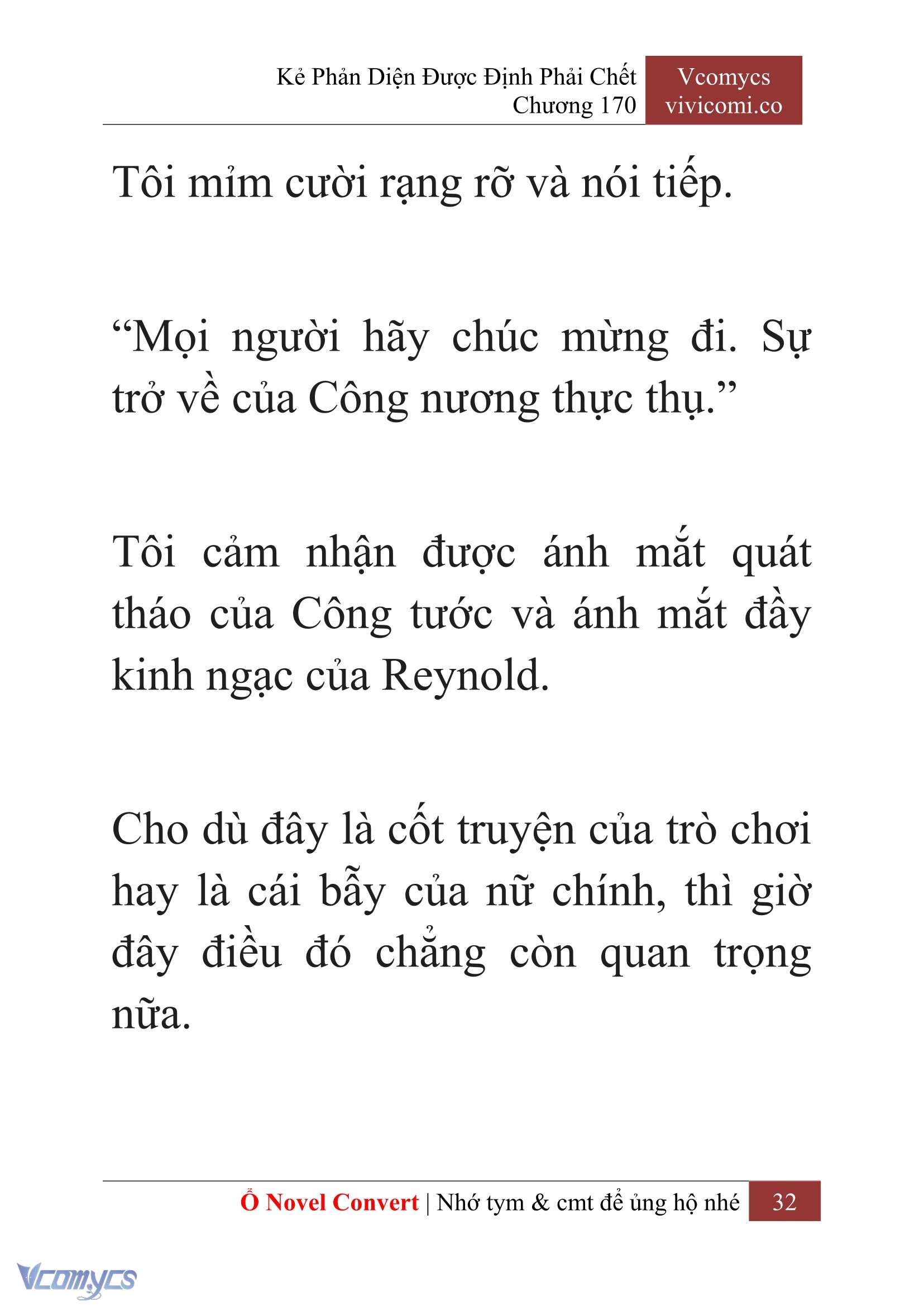 [Novel] Kẻ Phản Diện Được Định Phải Chết Chap 170 - Trang 2