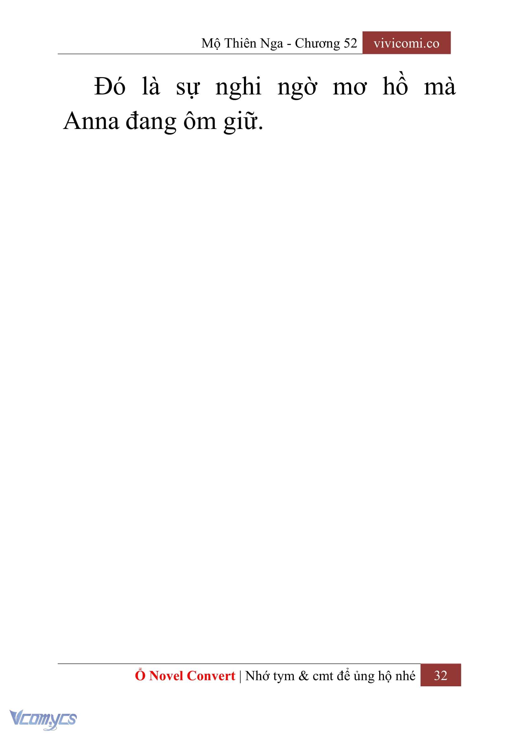 [Novel] Mộ Thiên Nga Chap 52 - Trang 2