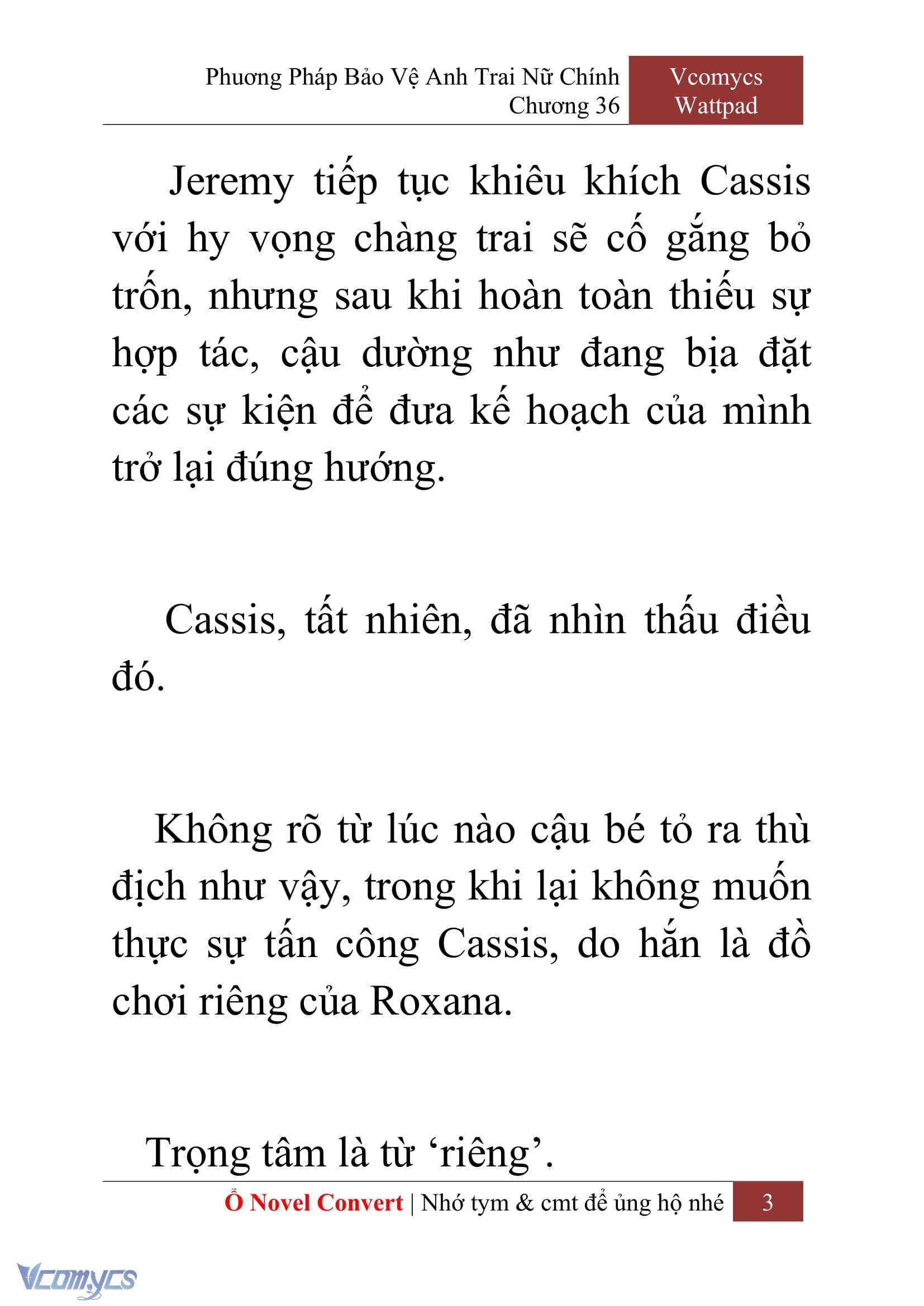 [Novel] Phương Pháp Bảo Vệ Anh Trai Nữ Chính Chap 36 - Trang 2