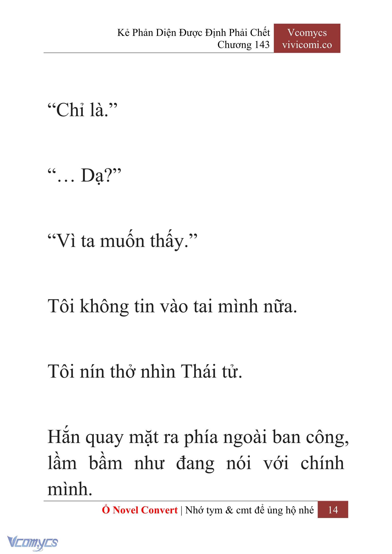 [Novel] Kẻ Phản Diện Được Định Phải Chết Chap 143 - Next Chap 144