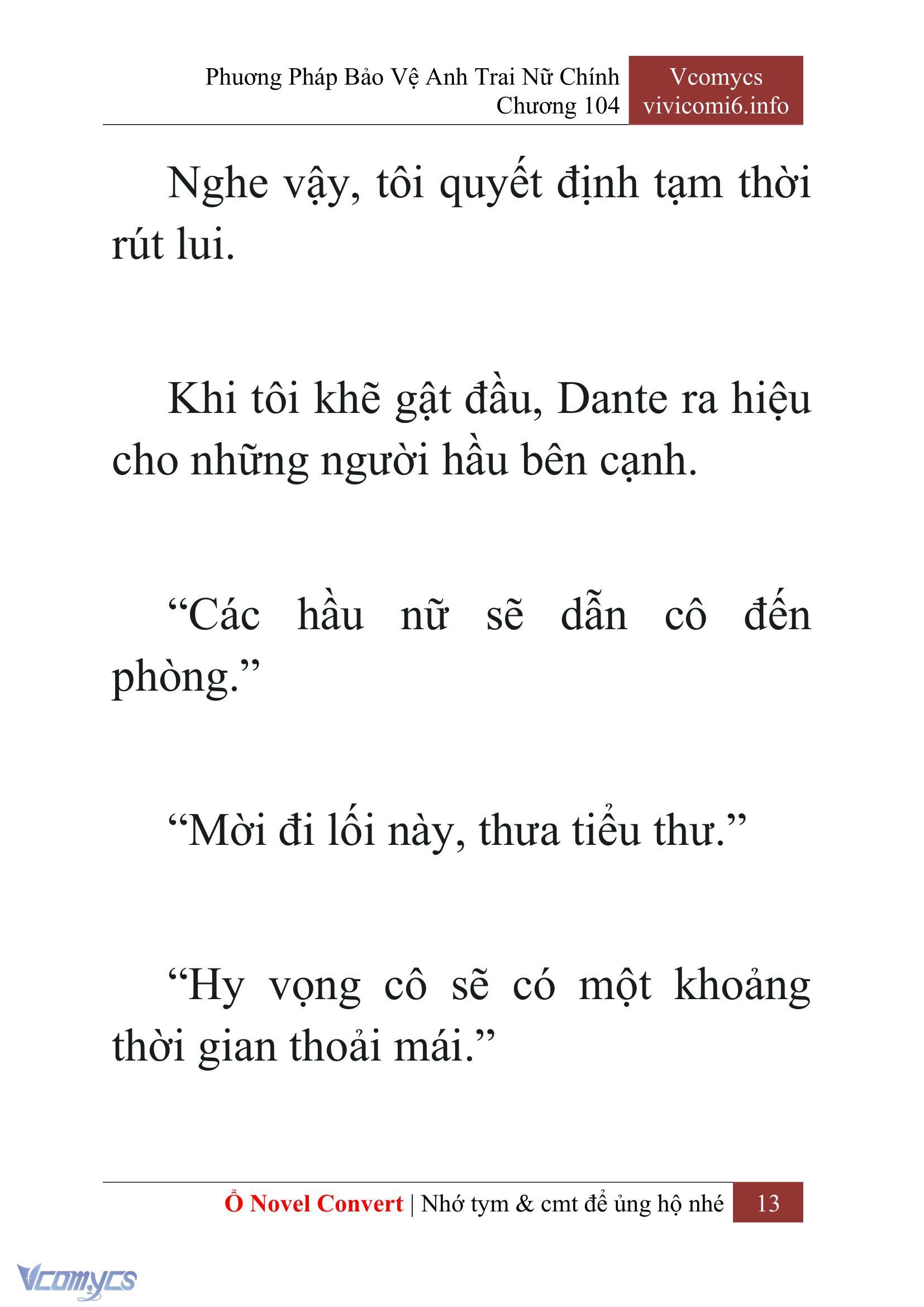 [Novel] Phương Pháp Bảo Vệ Anh Trai Nữ Chính Chap 104 - Next Chap 105