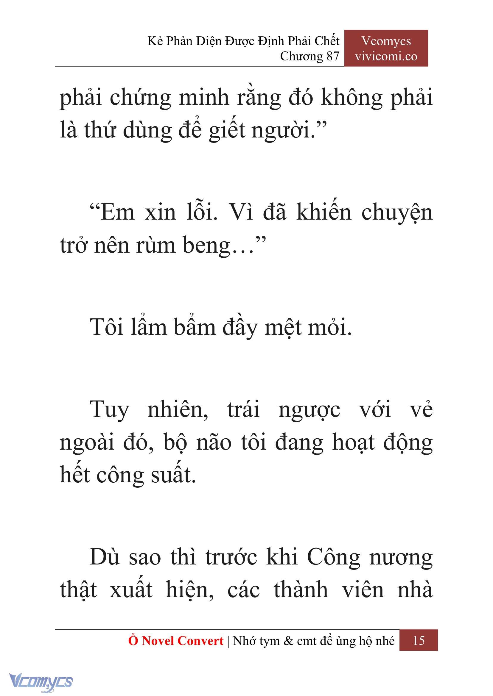 [Novel] Kẻ Phản Diện Được Định Phải Chết Chap 87 - Next Chap 88
